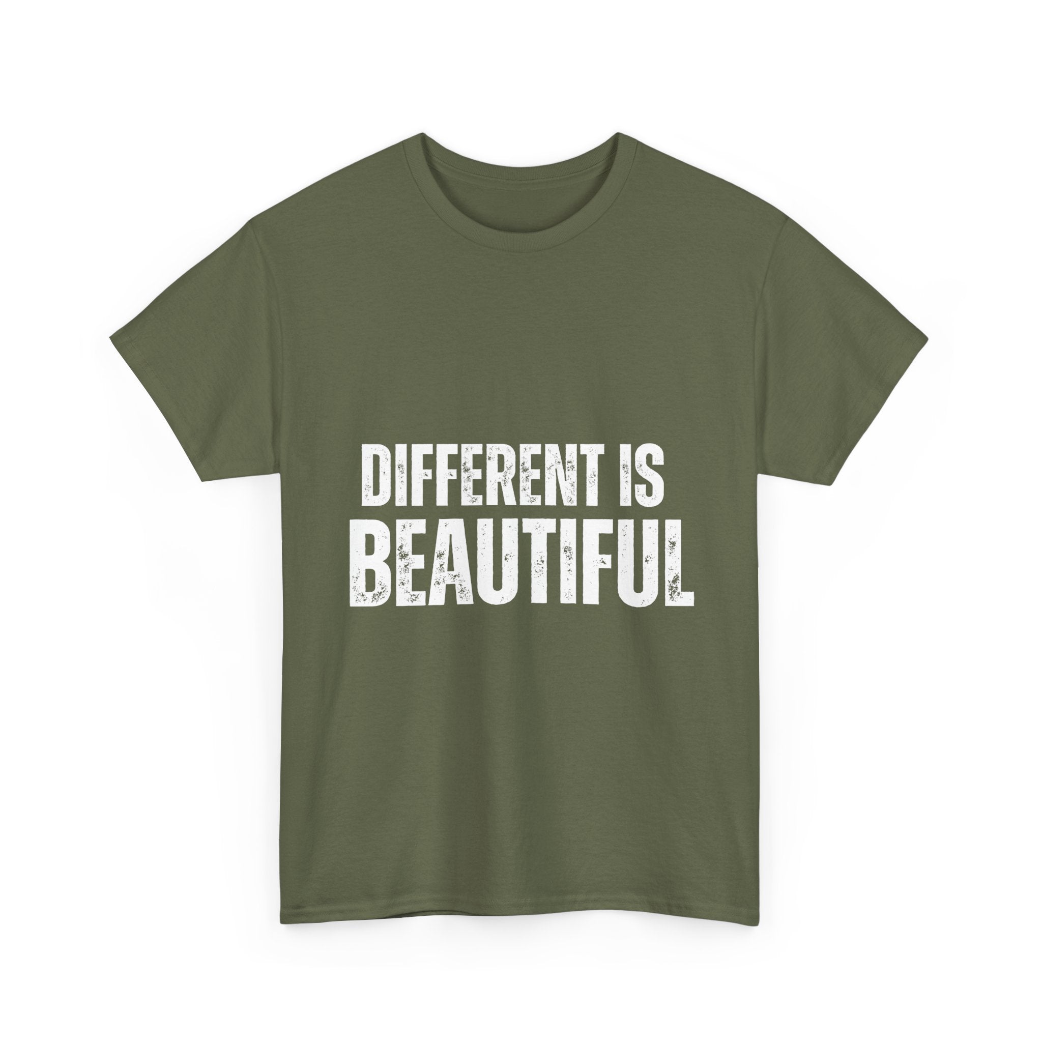 Different is Beautiful Unisex Tee, Inspirational Quote Shirt, Graphic T-Shirt, Unique Gift, Cotton Top