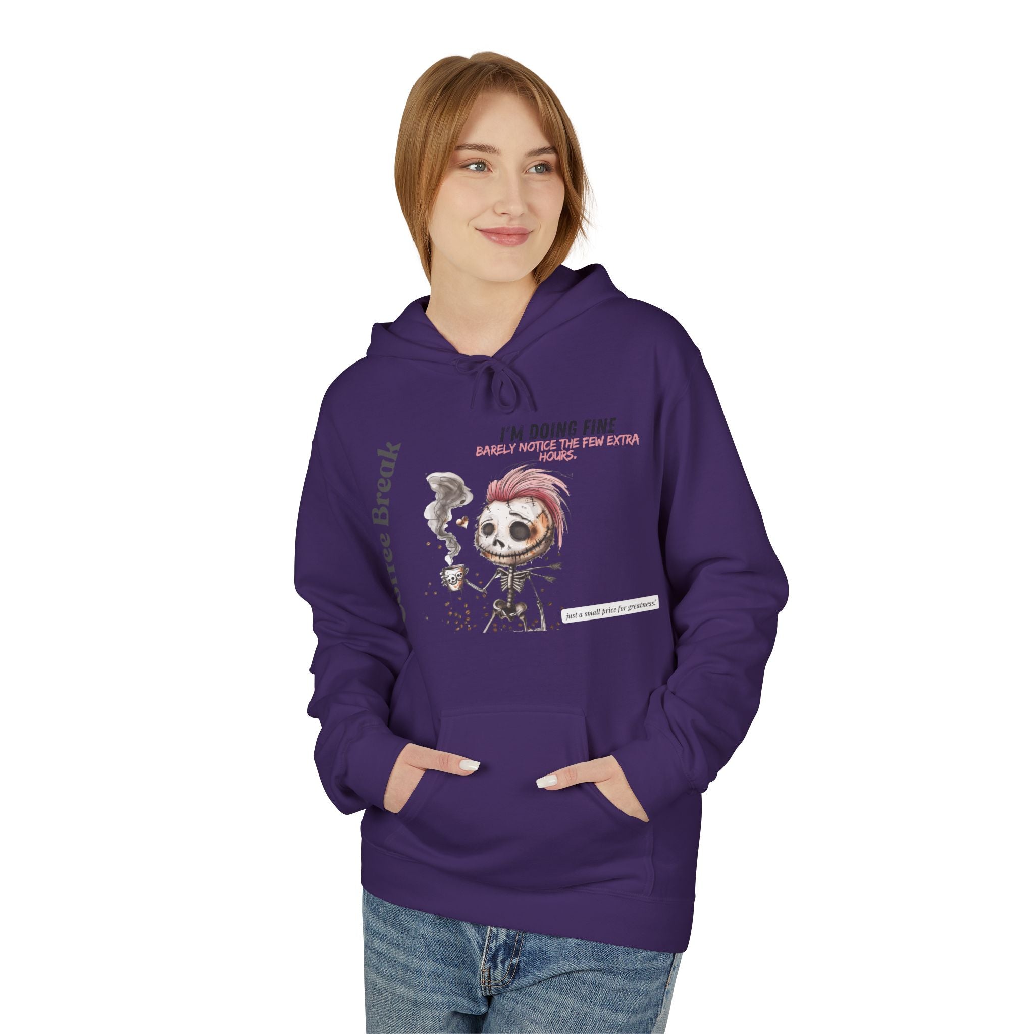 Unisex Midweight Softstyle Fleece Hoodie - Coffee Break