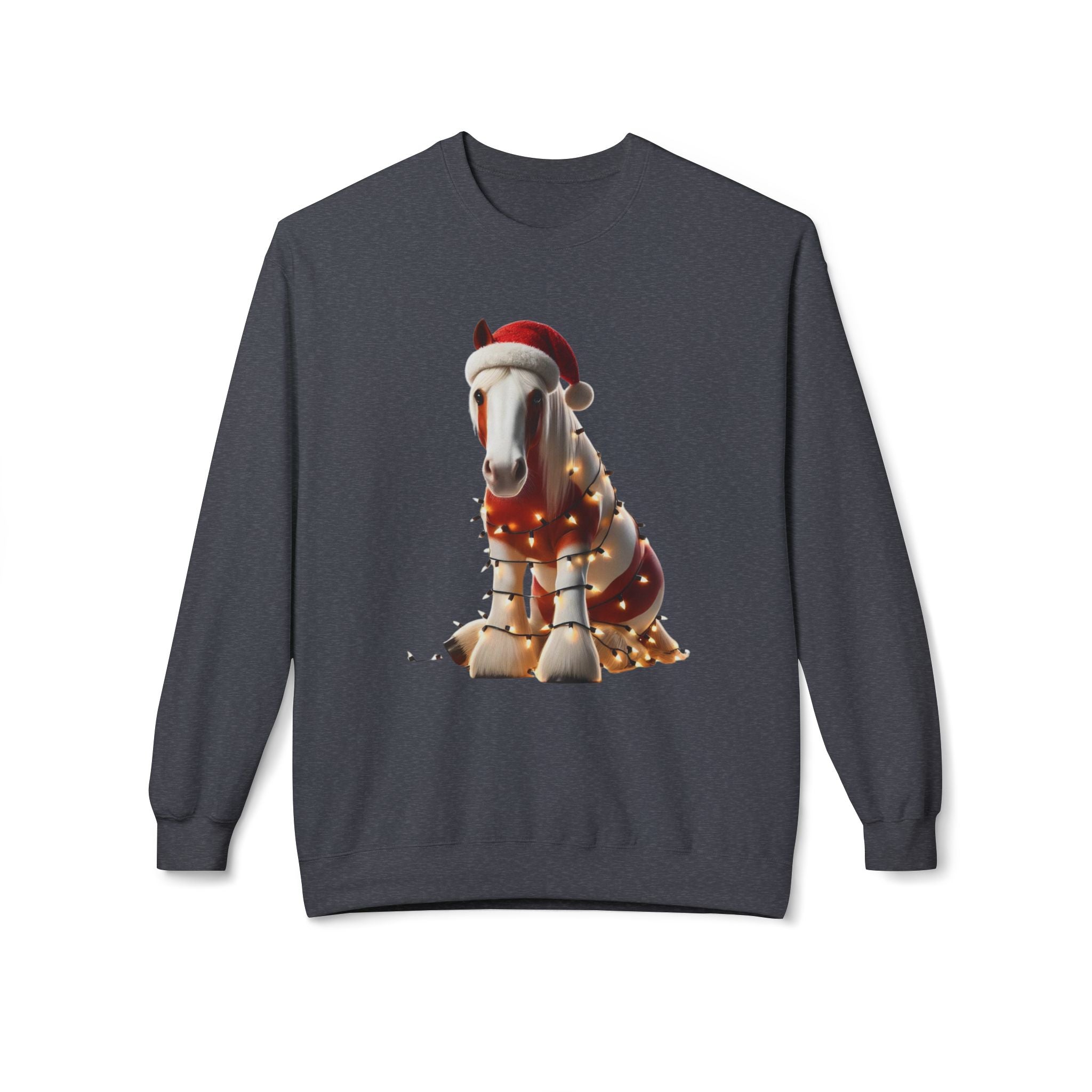 Paint Horse Festivities - Unisex Midweight Softstyle Fleece Crewneck Sweatshirt