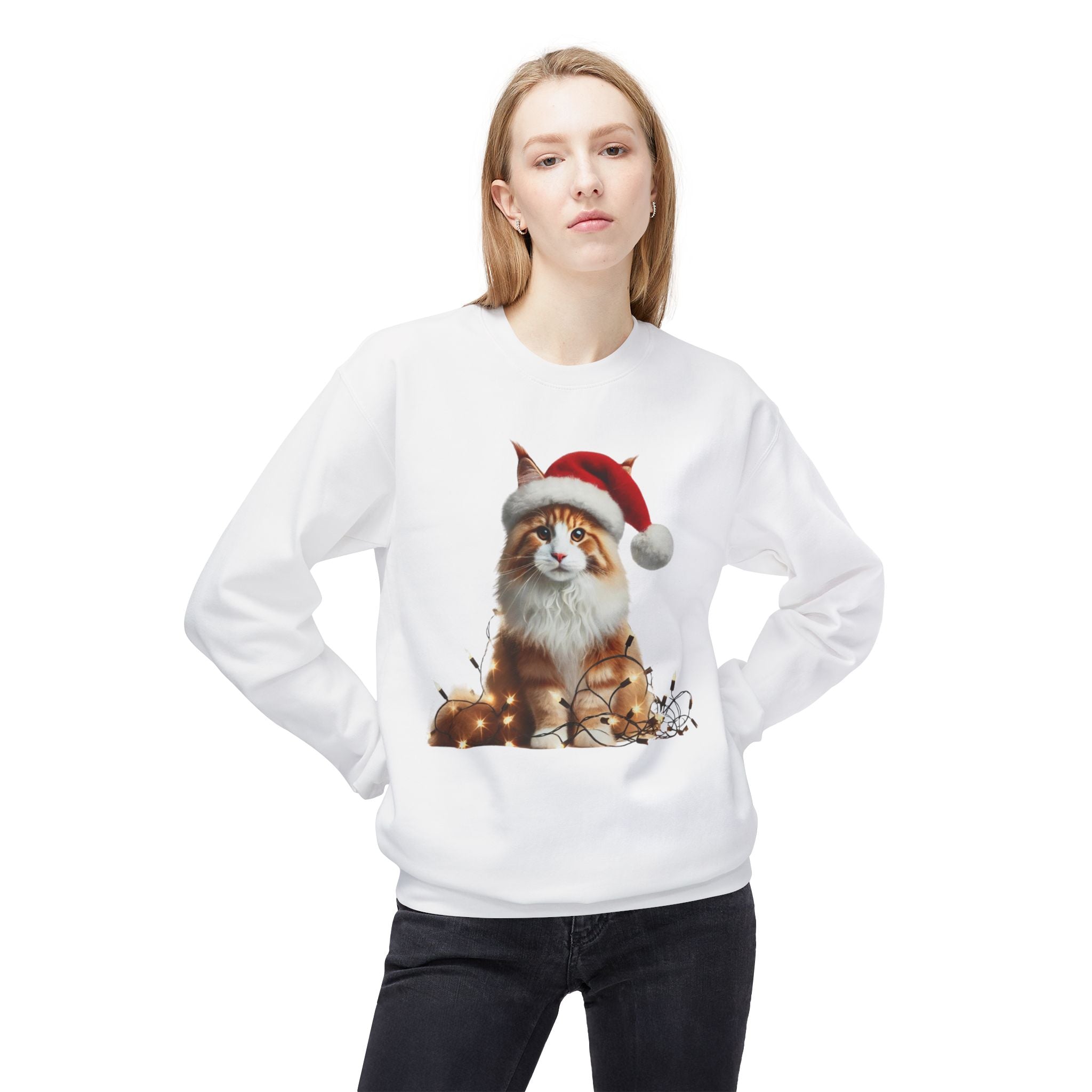 Jolly Maine Coon - Unisex Midweight Softstyle Fleece Crewneck Sweatshirt