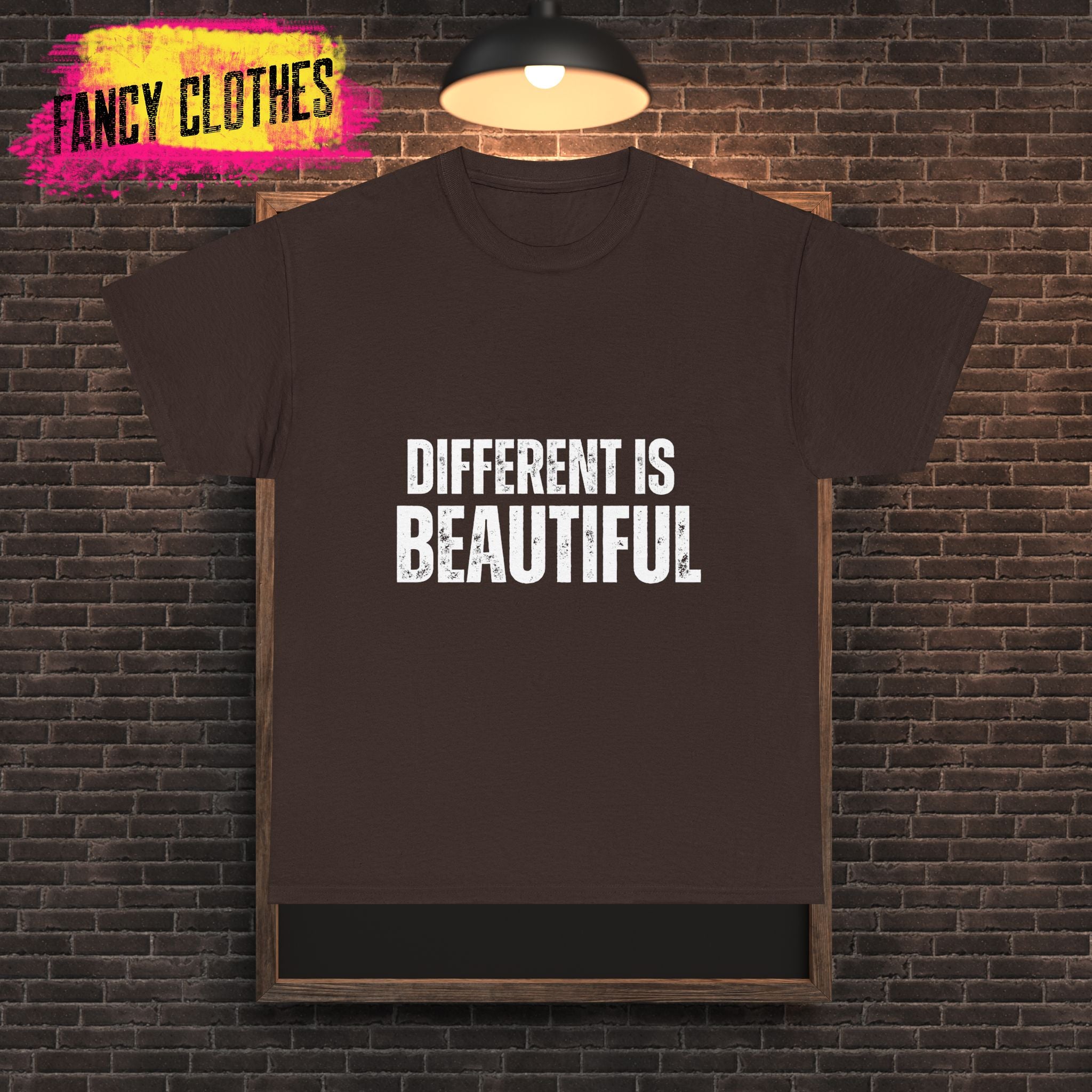 Different is Beautiful Unisex Tee, Inspirational Quote Shirt, Graphic T-Shirt, Unique Gift, Cotton Top