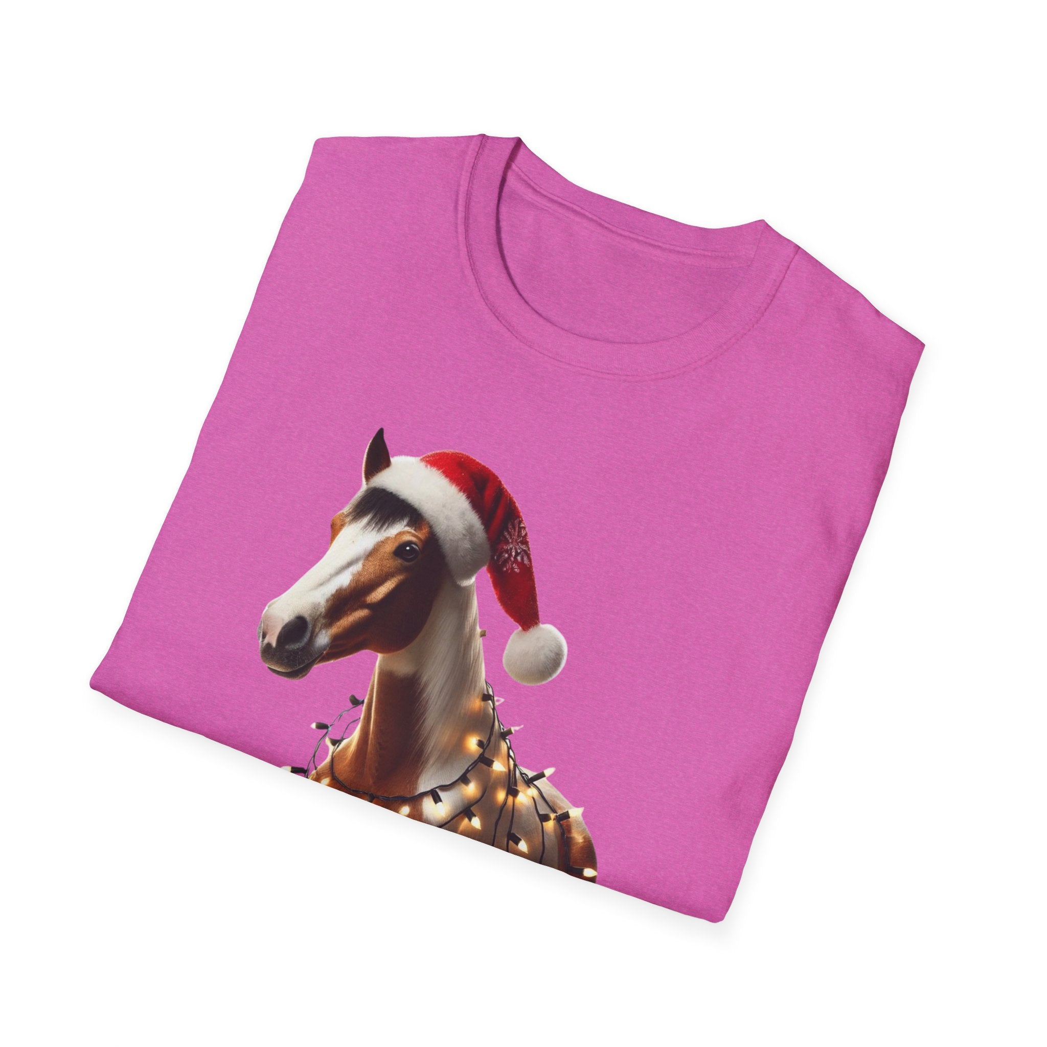 Thoroughbred Christmas Spirit - Unisex Softstyle T-Shirt