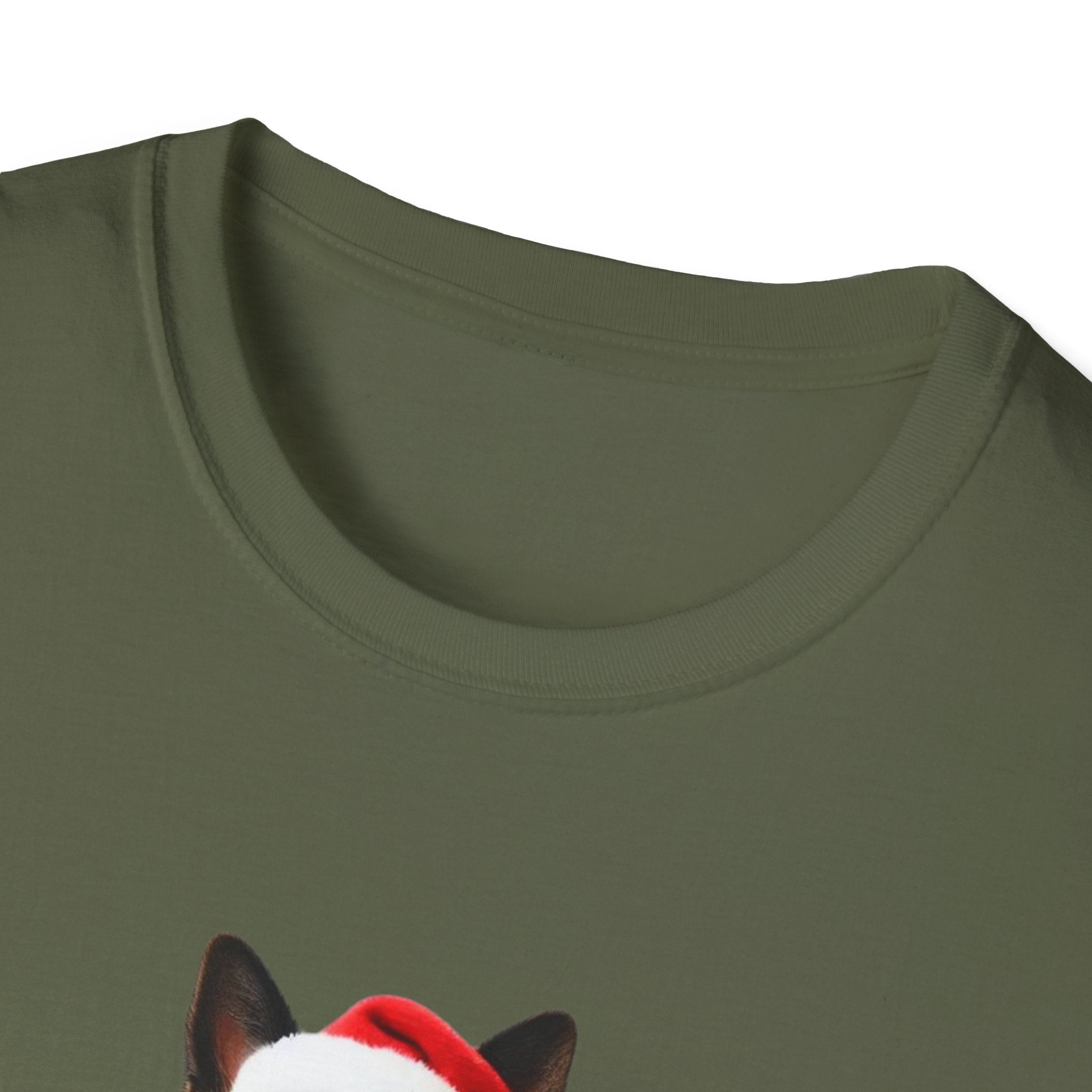 Festive German Shepherd - Unisex Softstyle T-Shirt