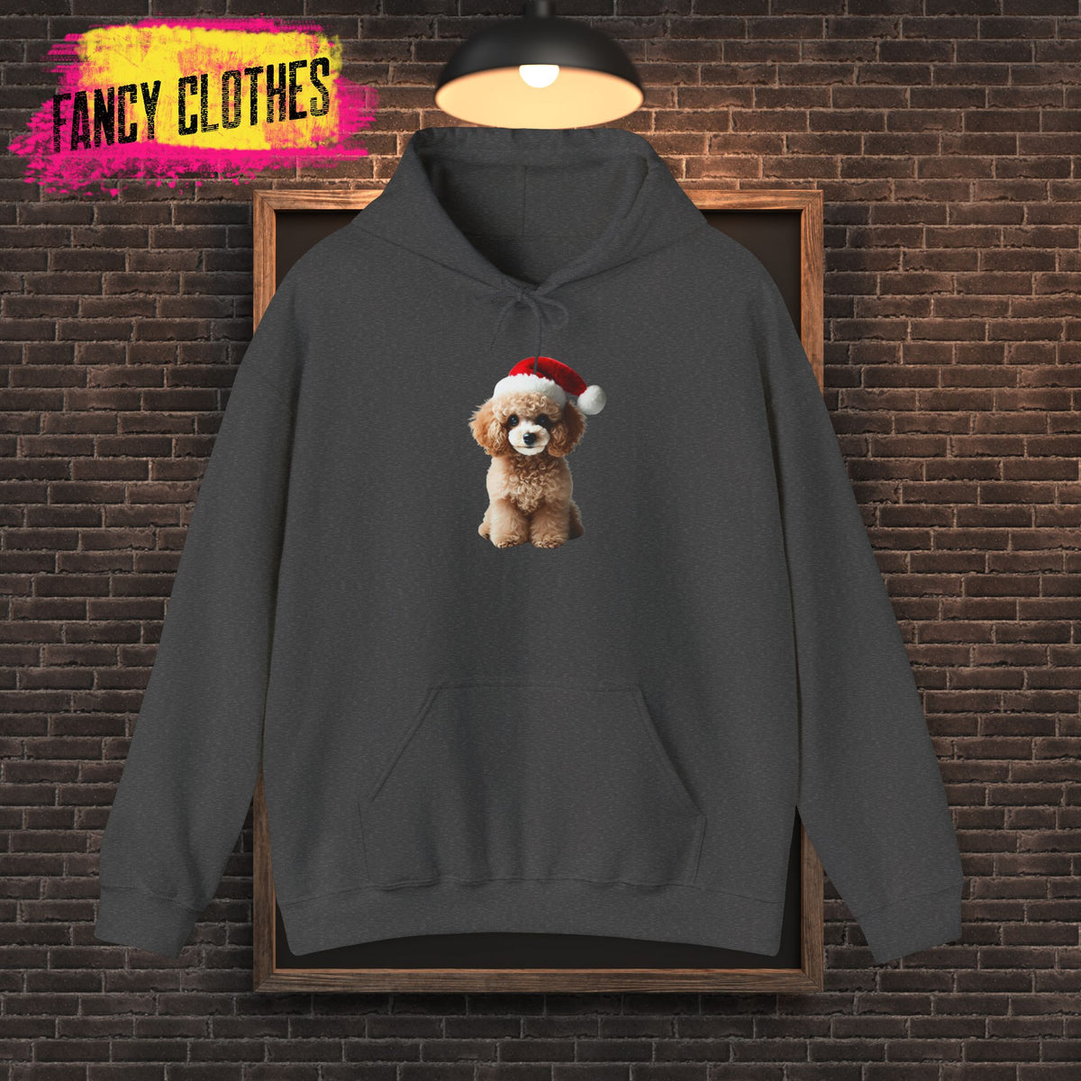 Christmas Poodle Hoodie - Unisex