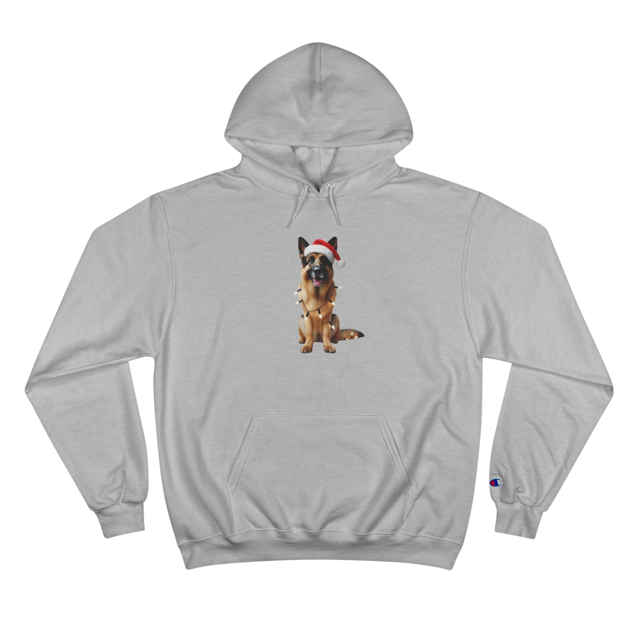 Festive German Shepherd - Champion Hoodie