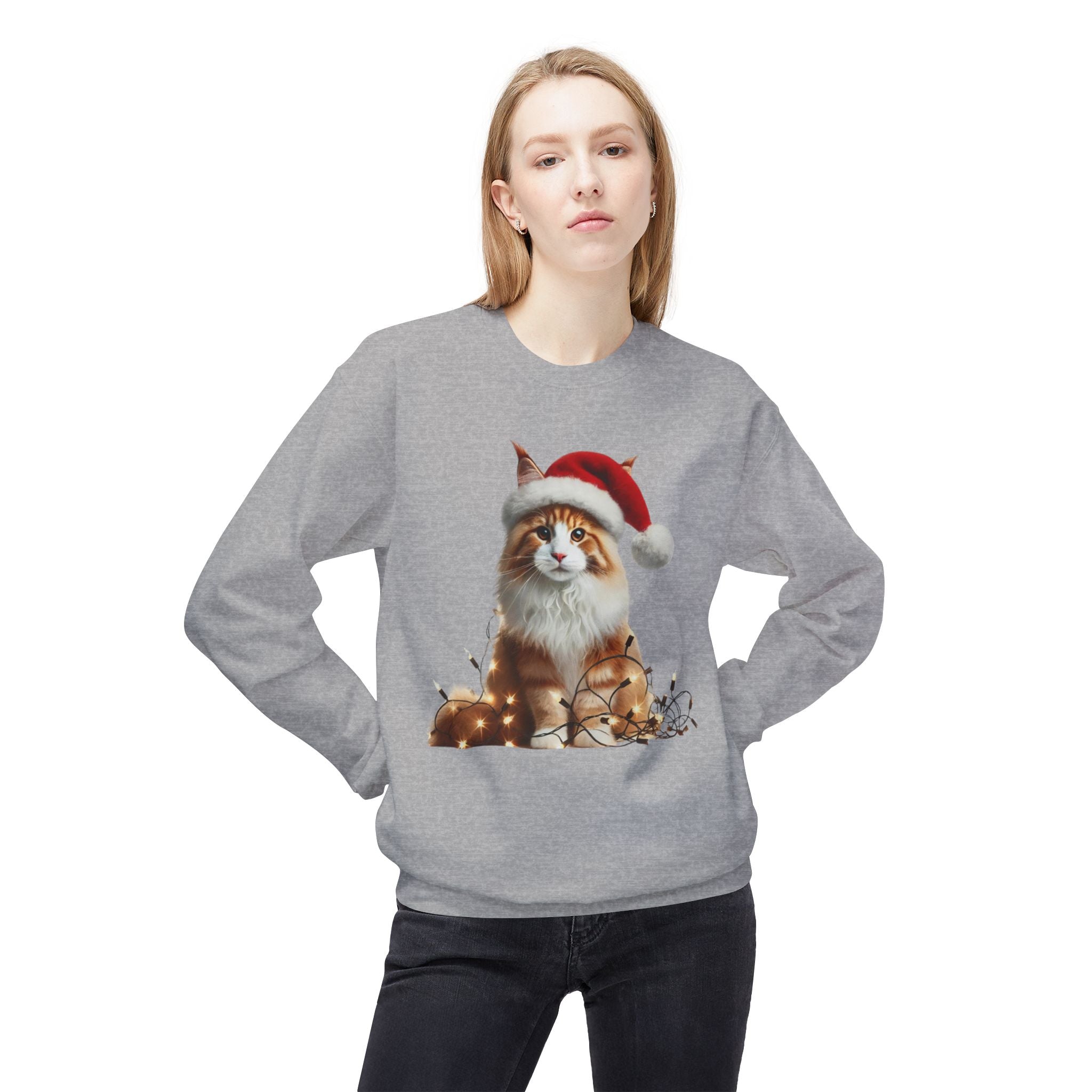 Jolly Maine Coon - Unisex Midweight Softstyle Fleece Crewneck Sweatshirt