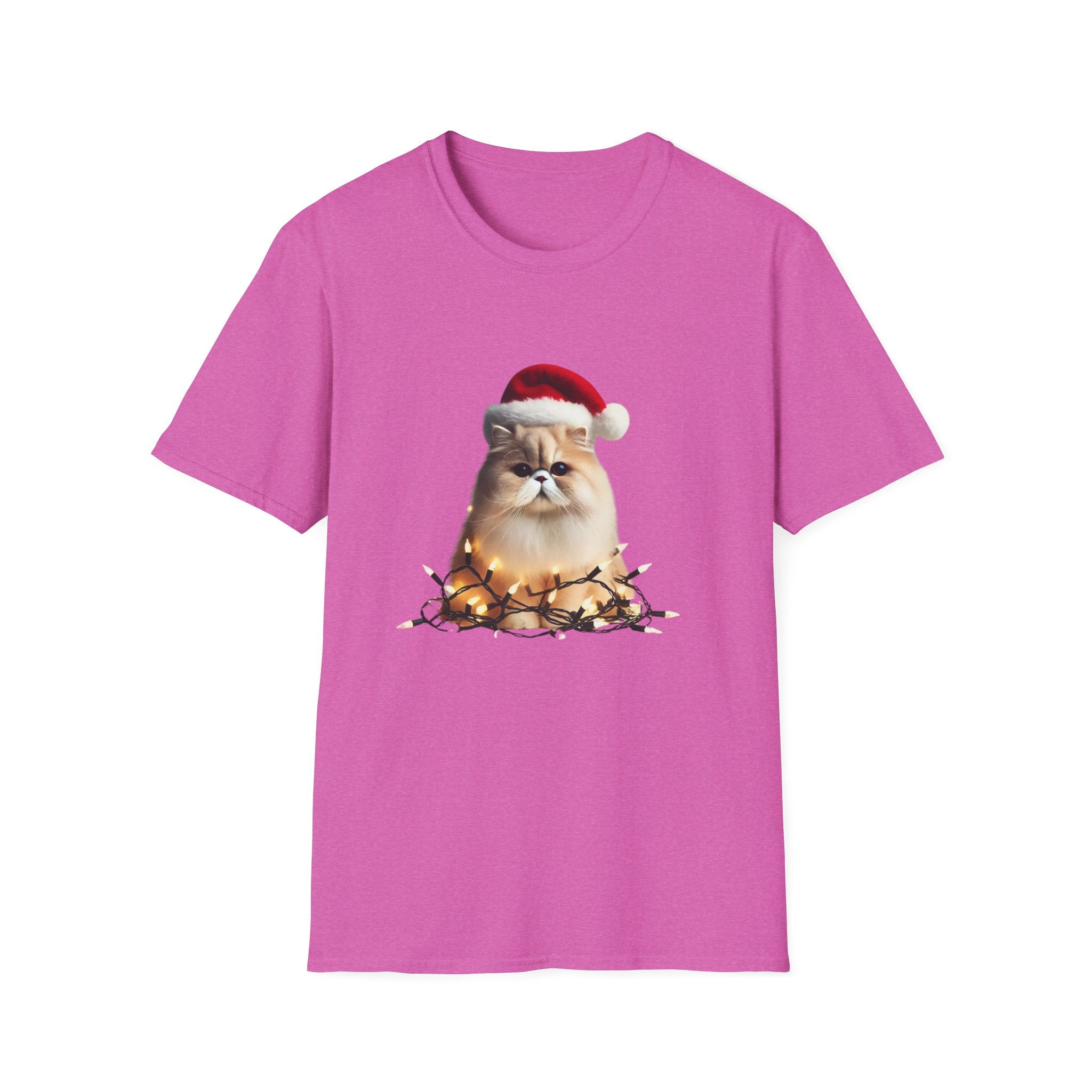 Christmas Persian Cat - Unisex Softstyle T-Shirt