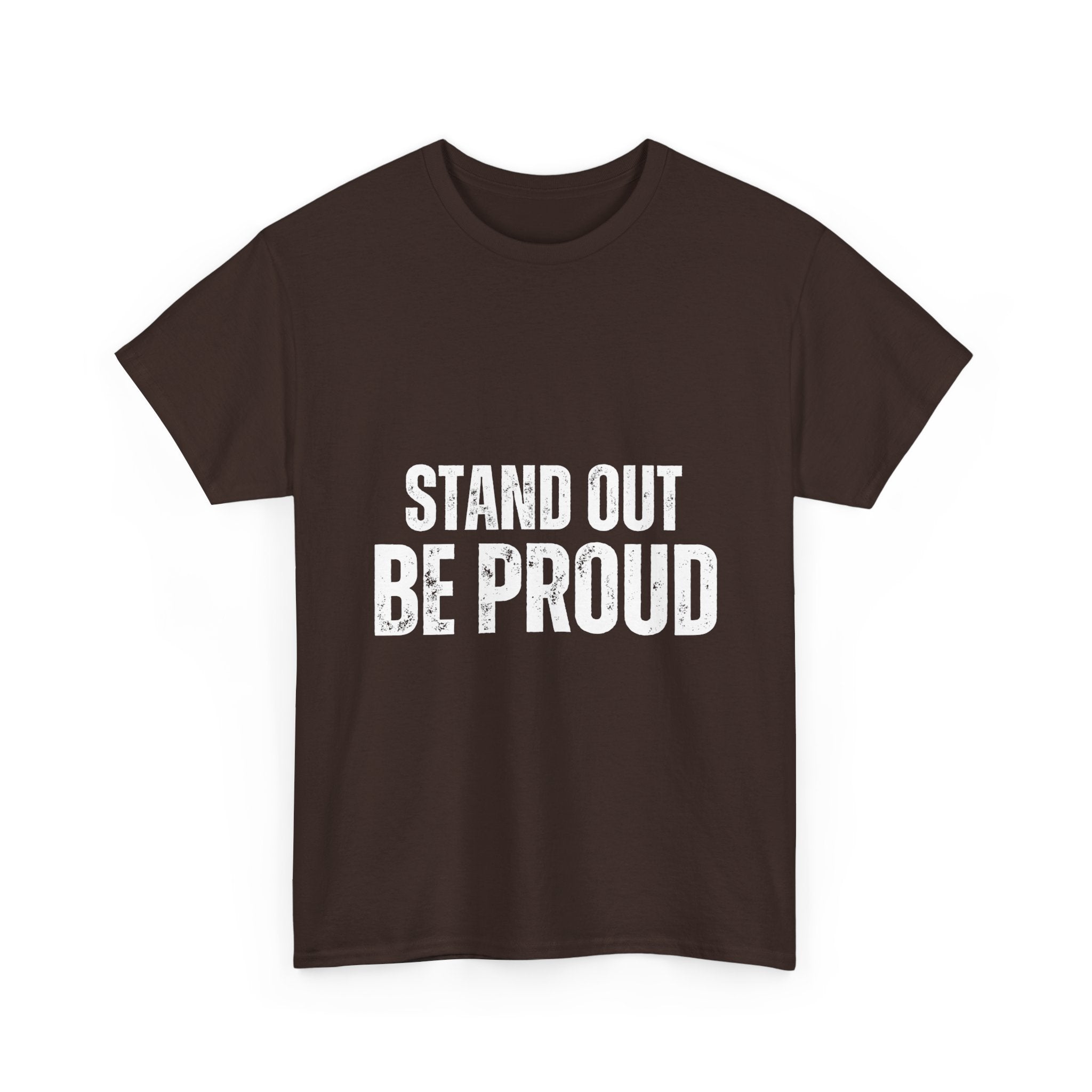 Funny Quote Stand Out Be Proud Unisex Heavy Cotton Tee, Bold Lines, Humorous T-Shirt, Sarcastic Graphic Tee, Casual Shirt, Novelty Top