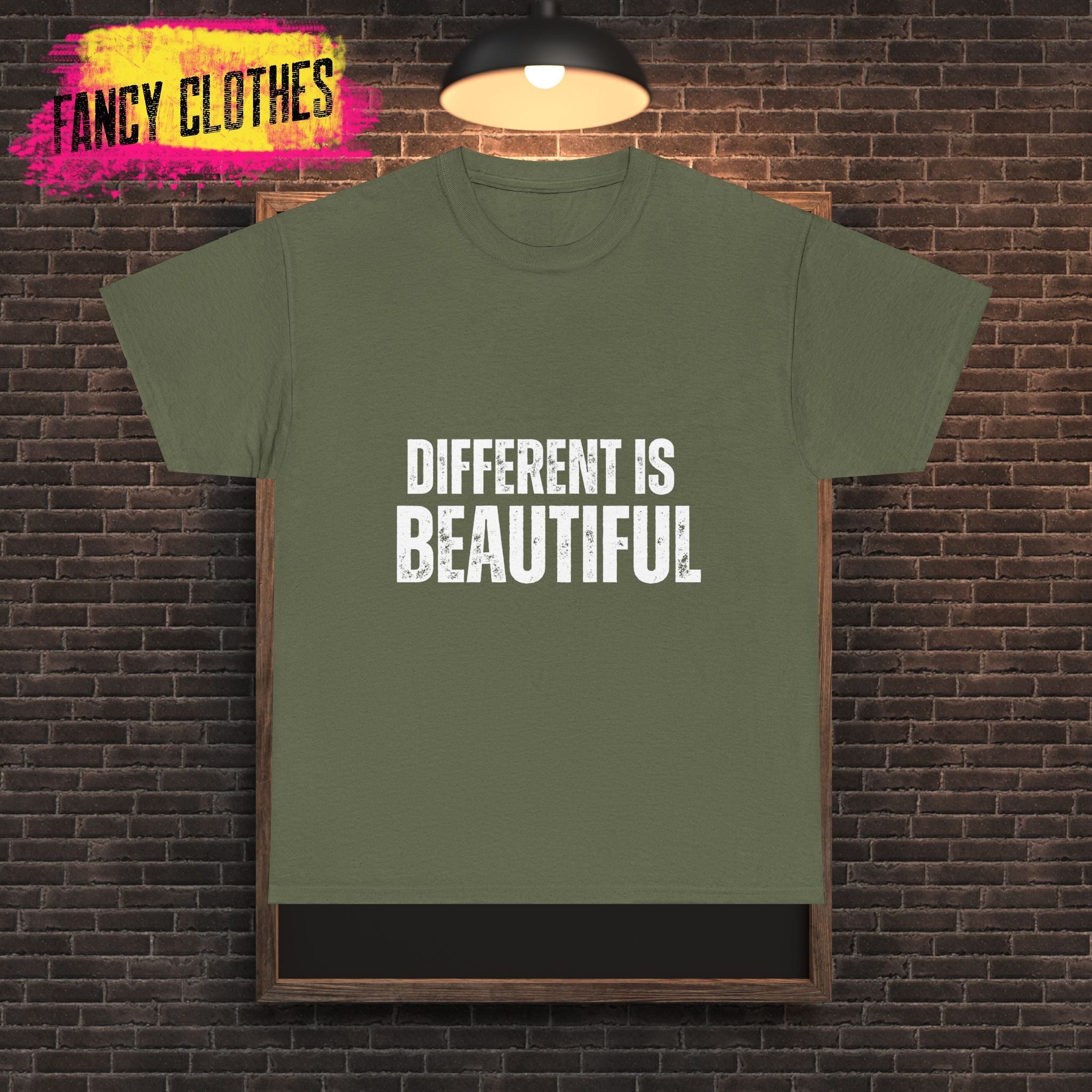 Different is Beautiful Unisex Tee, Inspirational Quote Shirt, Graphic T-Shirt, Unique Gift, Cotton Top