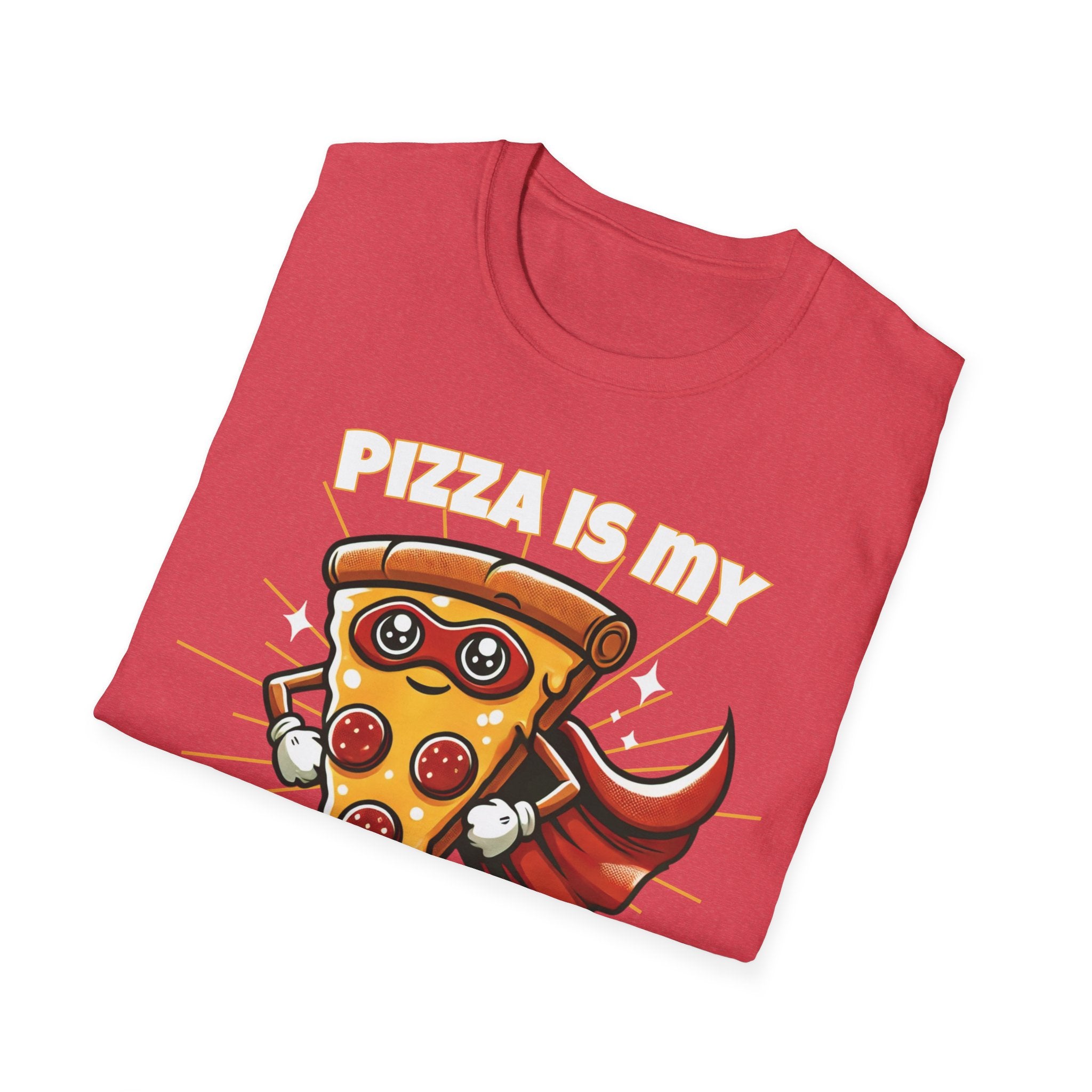 Funny Pizza Quote Unisex Softstyle T-Shirt, Spirit Animal Tee, Daily Cozy Shirt, Pizza Lover Gift, Foodie Shirt