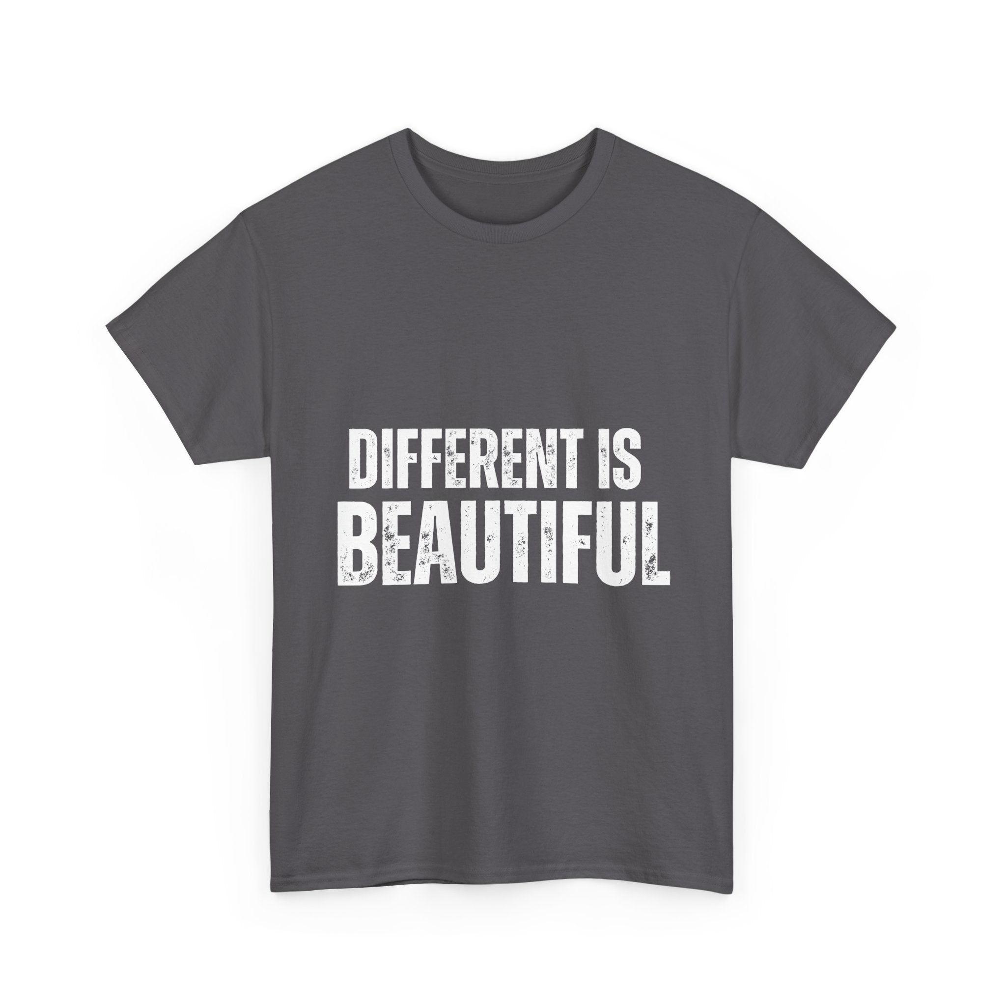 Different is Beautiful Unisex Tee, Inspirational Quote Shirt, Graphic T-Shirt, Unique Gift, Cotton Top