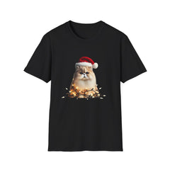 Christmas Persian Cat - Unisex Softstyle T-Shirt