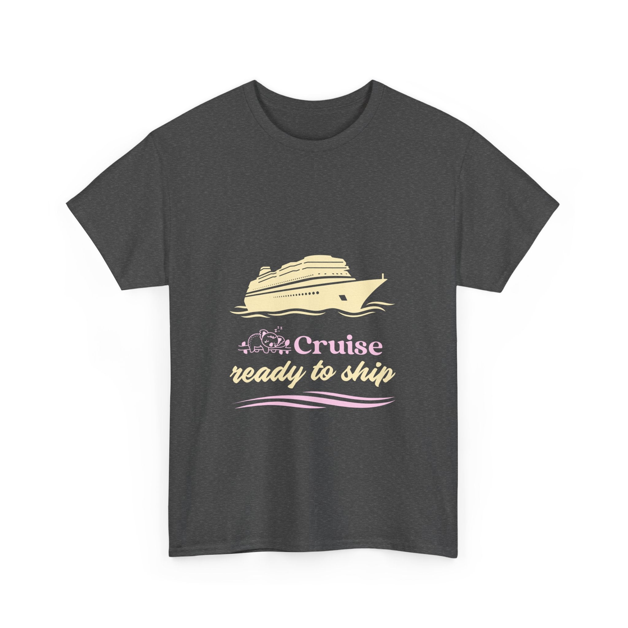 Funny Koala Cruise Unisex Tee, Ship Graphic T-Shirt, Travel Outfit, Vacation Shirt, Animal Lover Gift