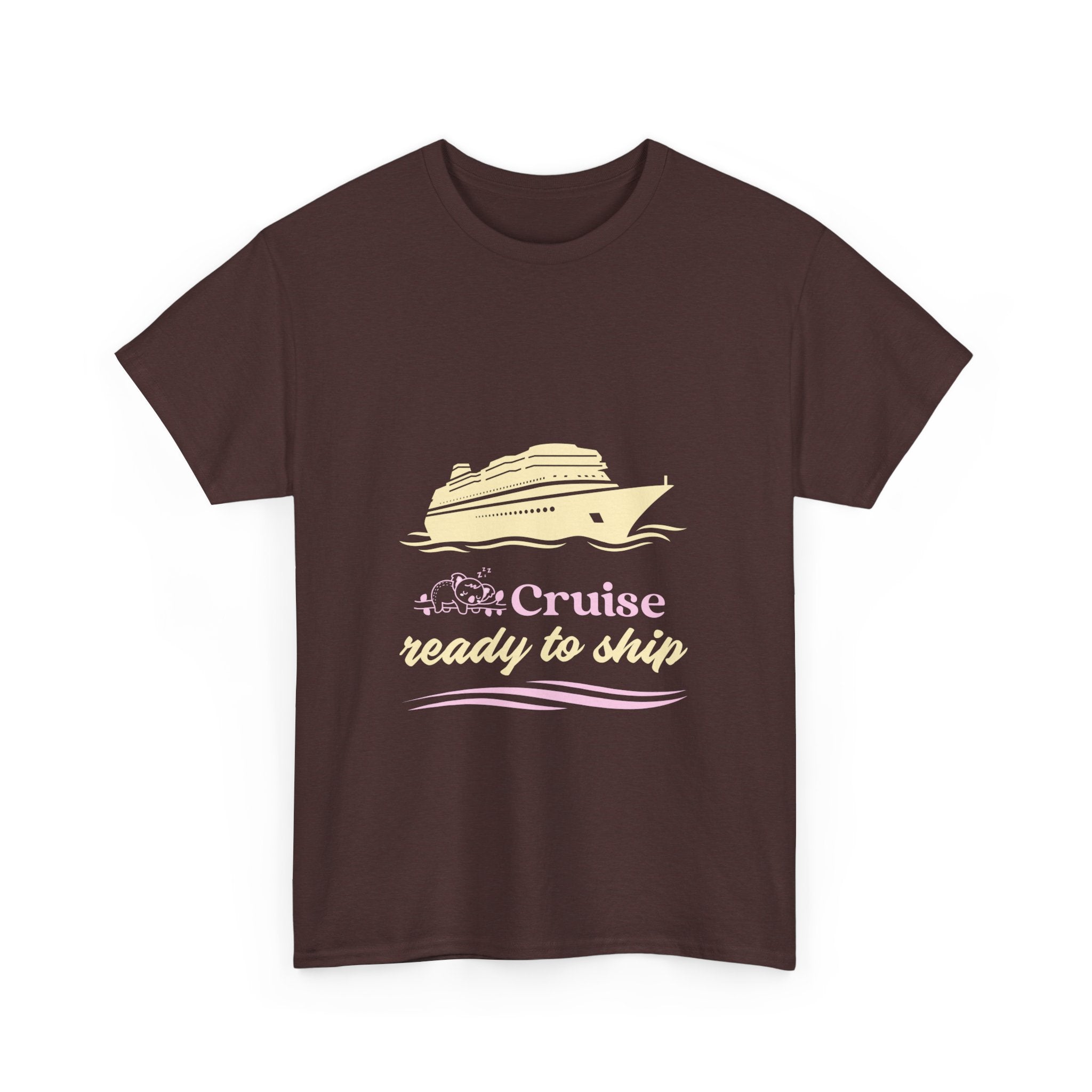 Funny Koala Cruise Unisex Tee, Ship Graphic T-Shirt, Travel Outfit, Vacation Shirt, Animal Lover Gift