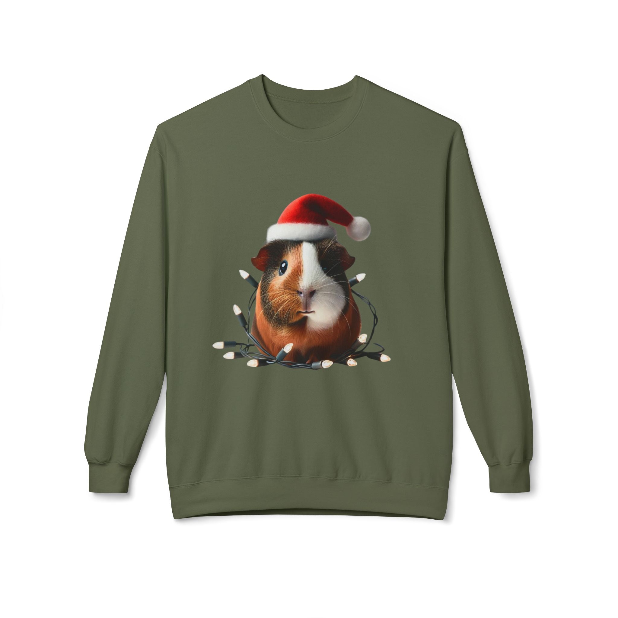 Merry Guinea Pig Joy - Unisex Midweight Softstyle Fleece Crewneck Sweatshirt