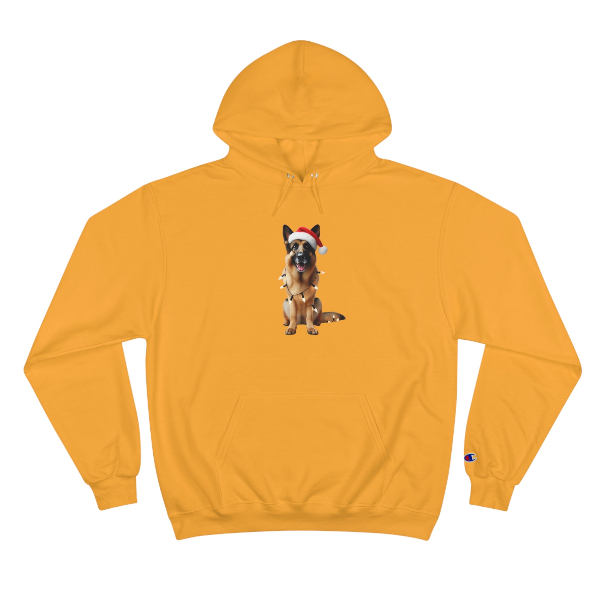 Festive German Shepherd - Champion Hoodie