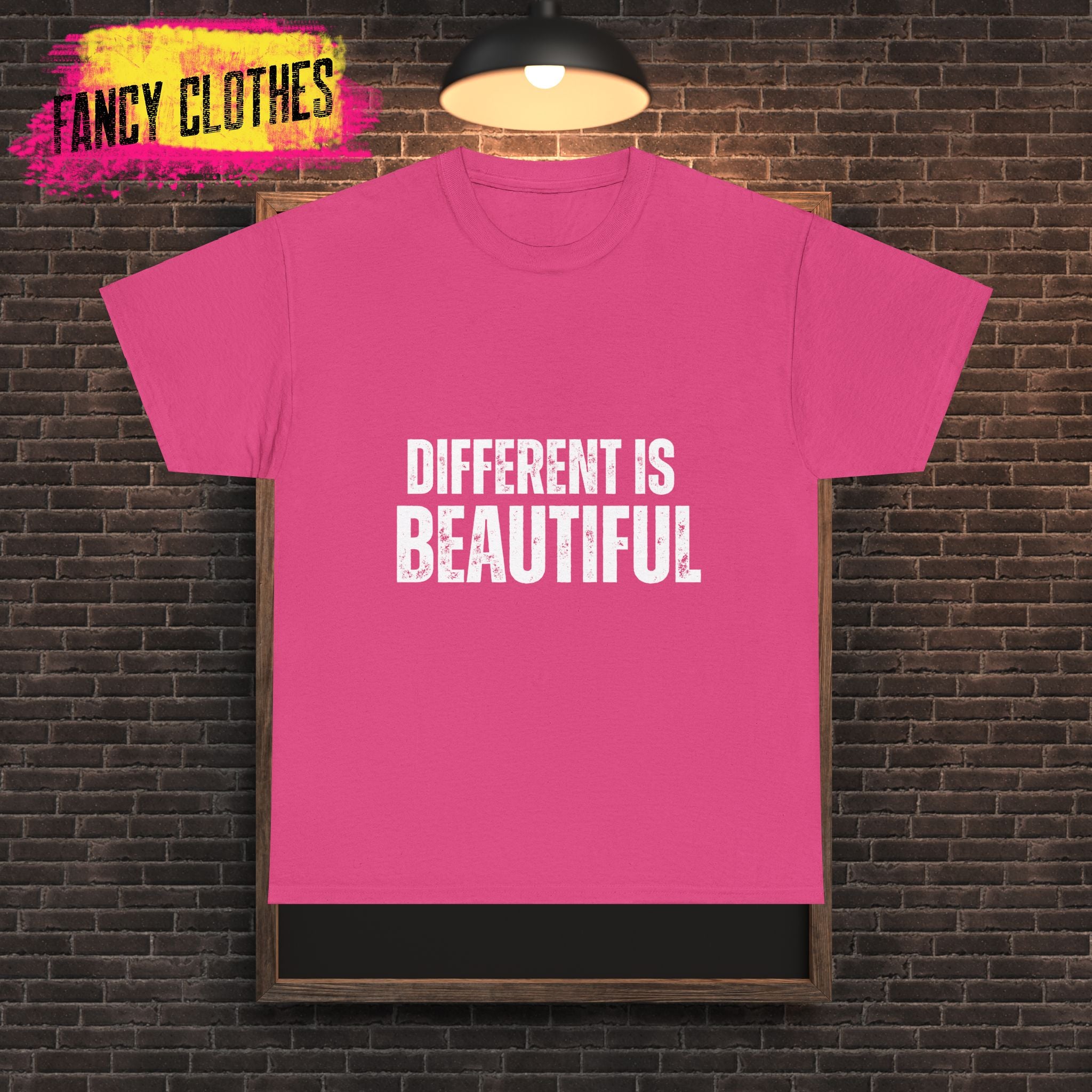 Different is Beautiful Unisex Tee, Inspirational Quote Shirt, Graphic T-Shirt, Unique Gift, Cotton Top