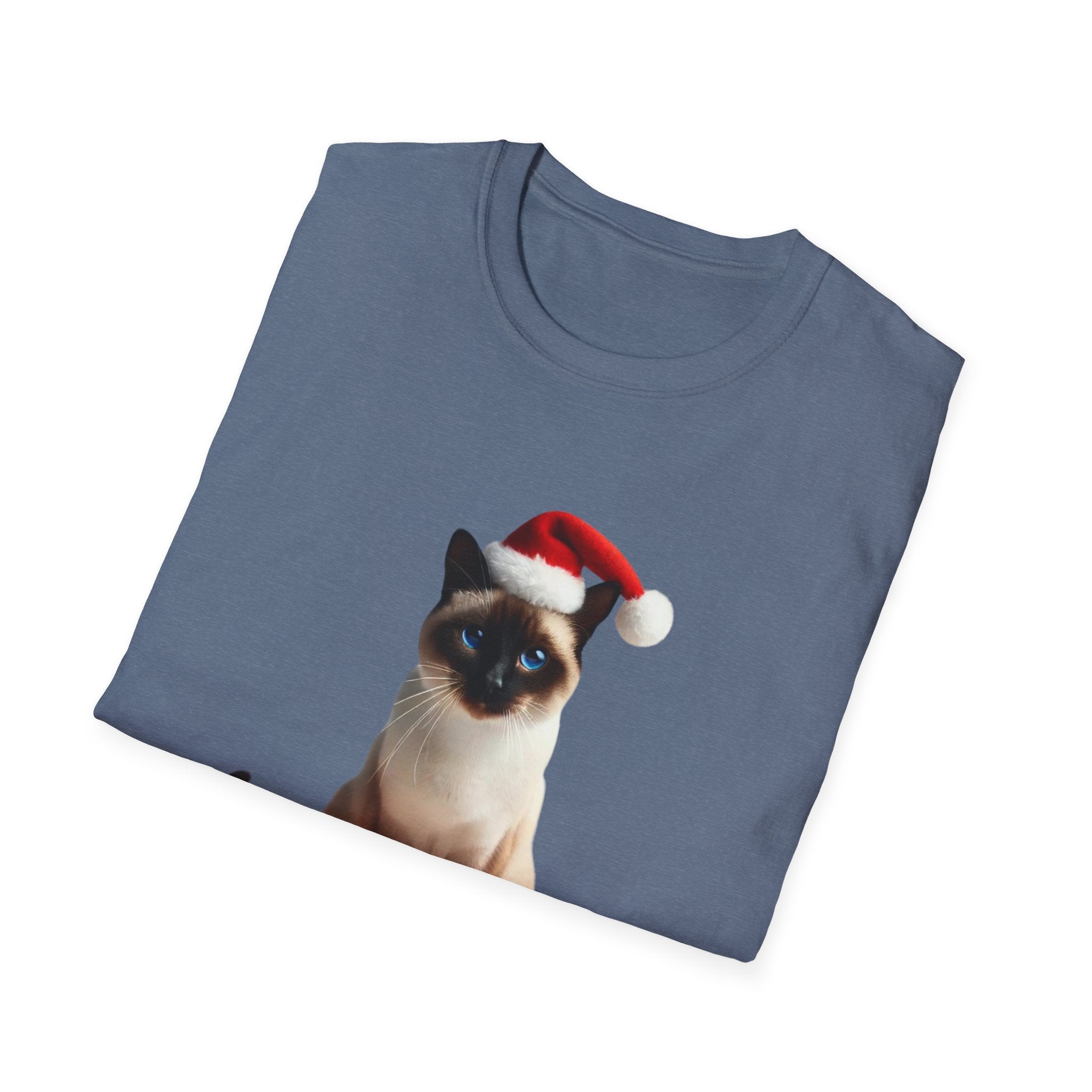 Holiday Siamese Cat - Unisex Softstyle T-Shirt