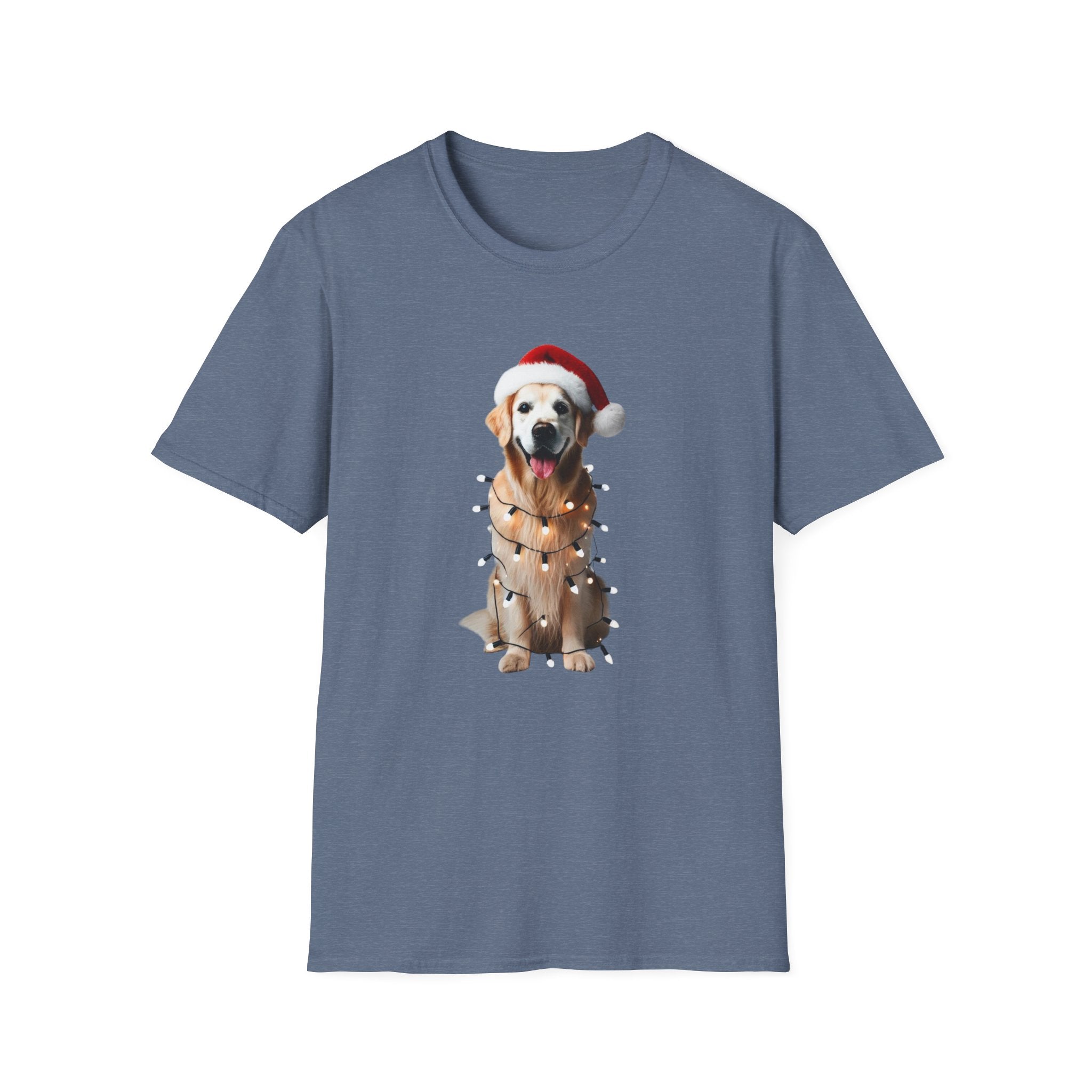 Golden Retriever Christmas Cheer - Unisex Softstyle T-Shirt