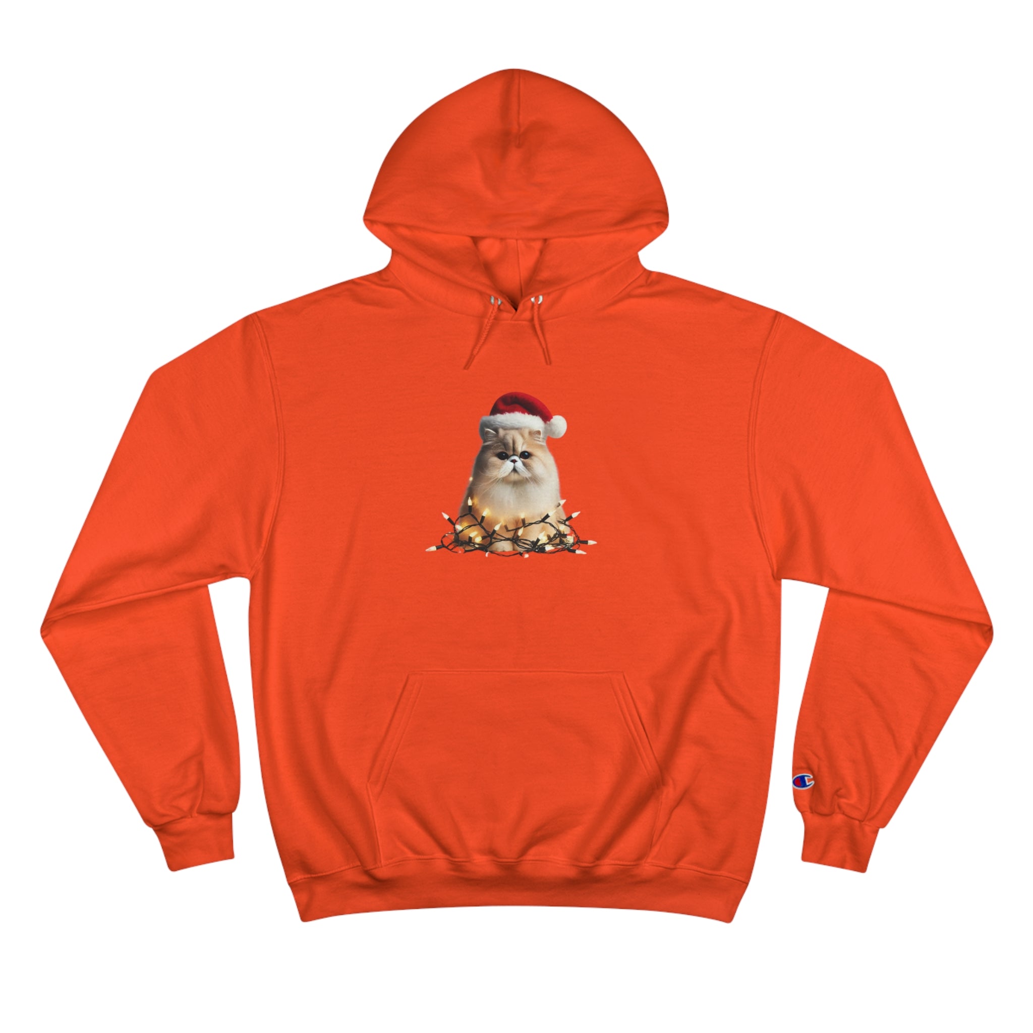 Christmas Persian Cat - Champion Hoodie