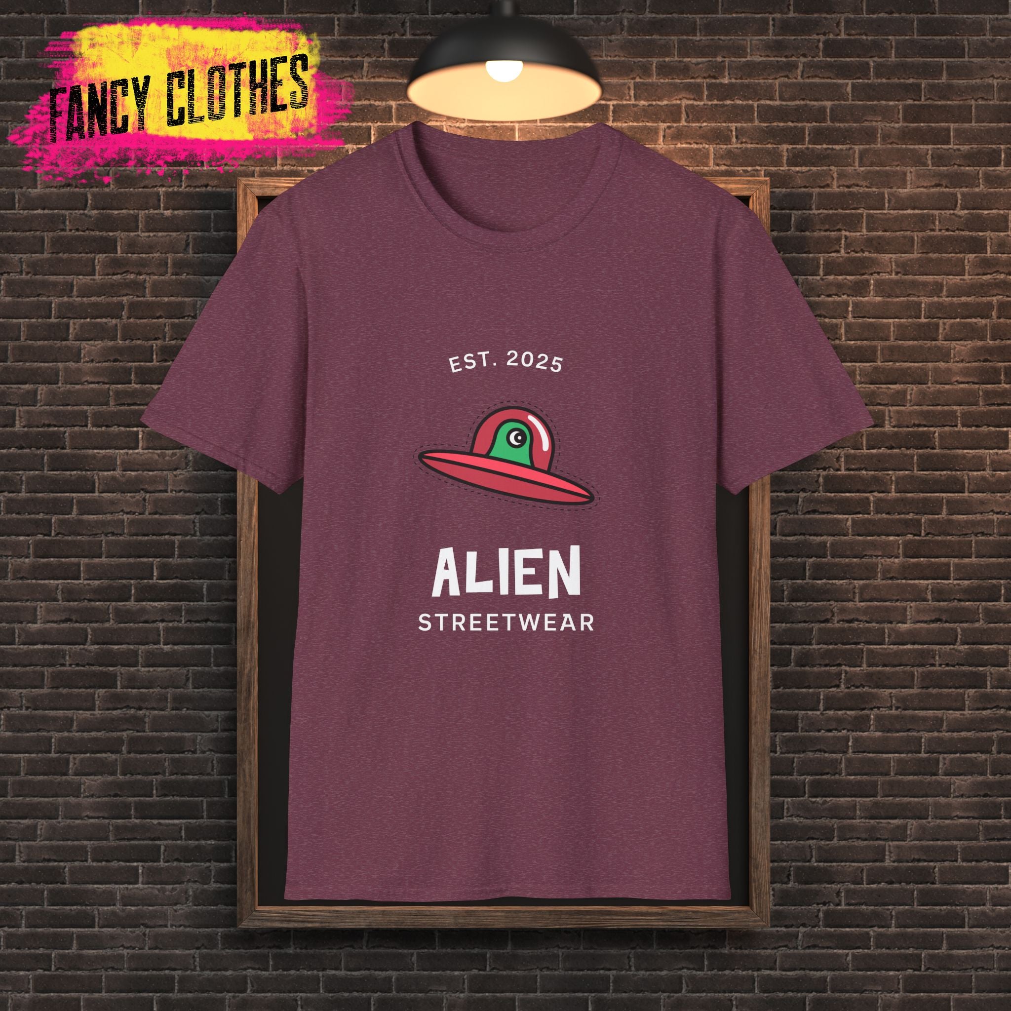 Alien Streetwear T-Shirt - Fun UFO Design - East Coast USA