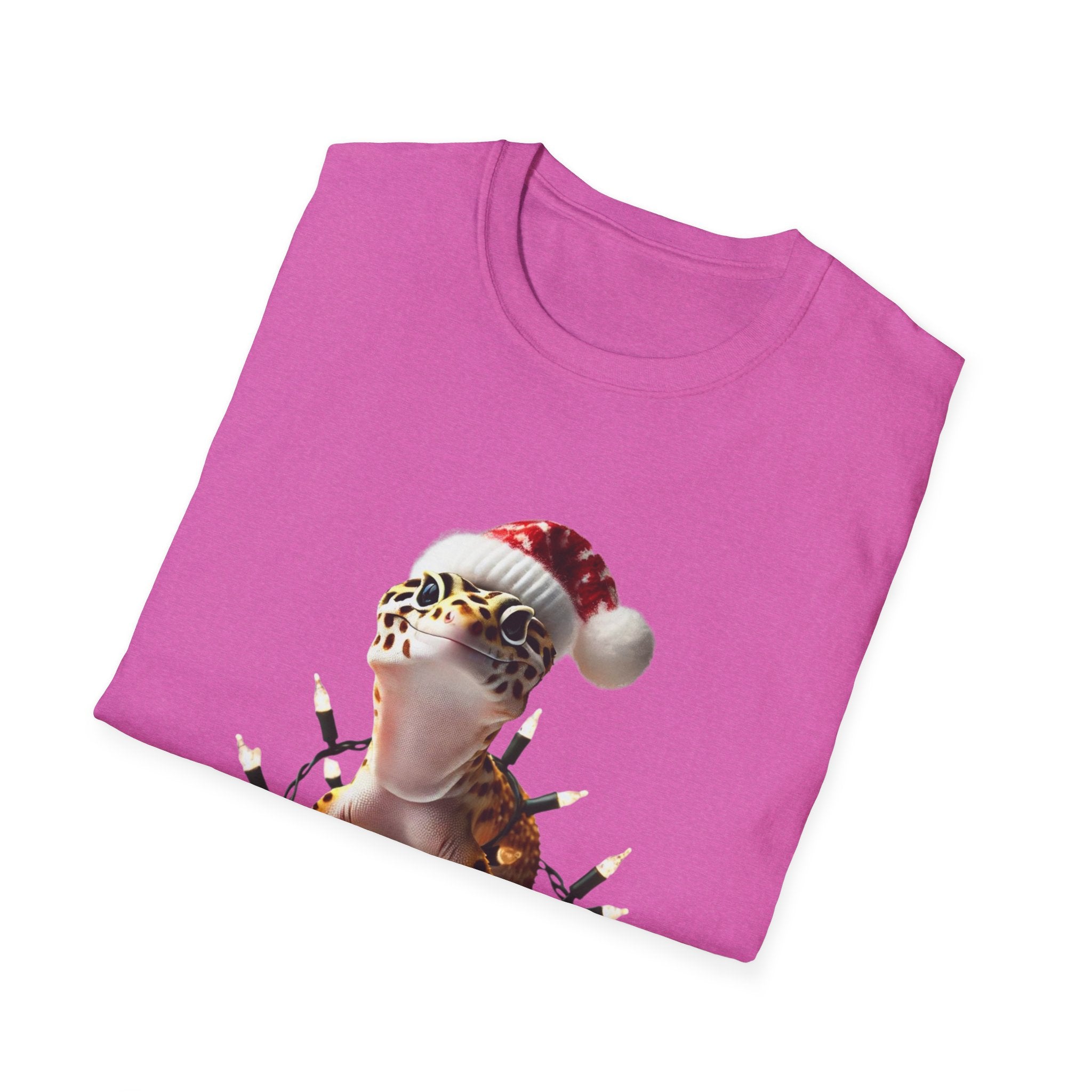 XMas Gecko Glow - Unisex Softstyle T-Shirt