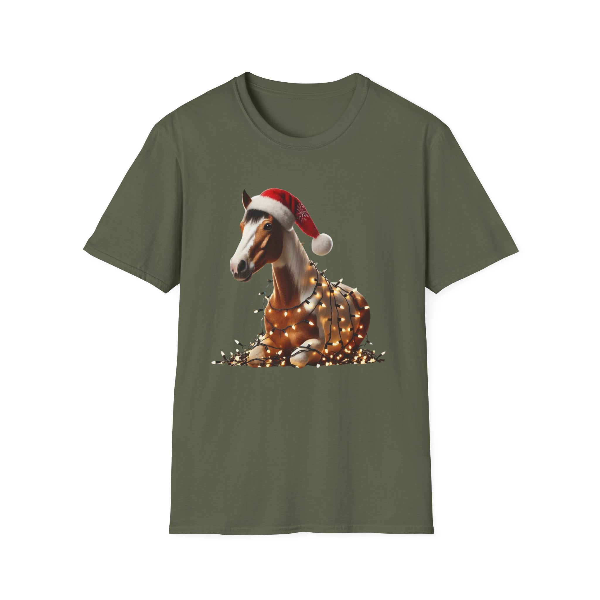 Thoroughbred Christmas Spirit - Unisex Softstyle T-Shirt