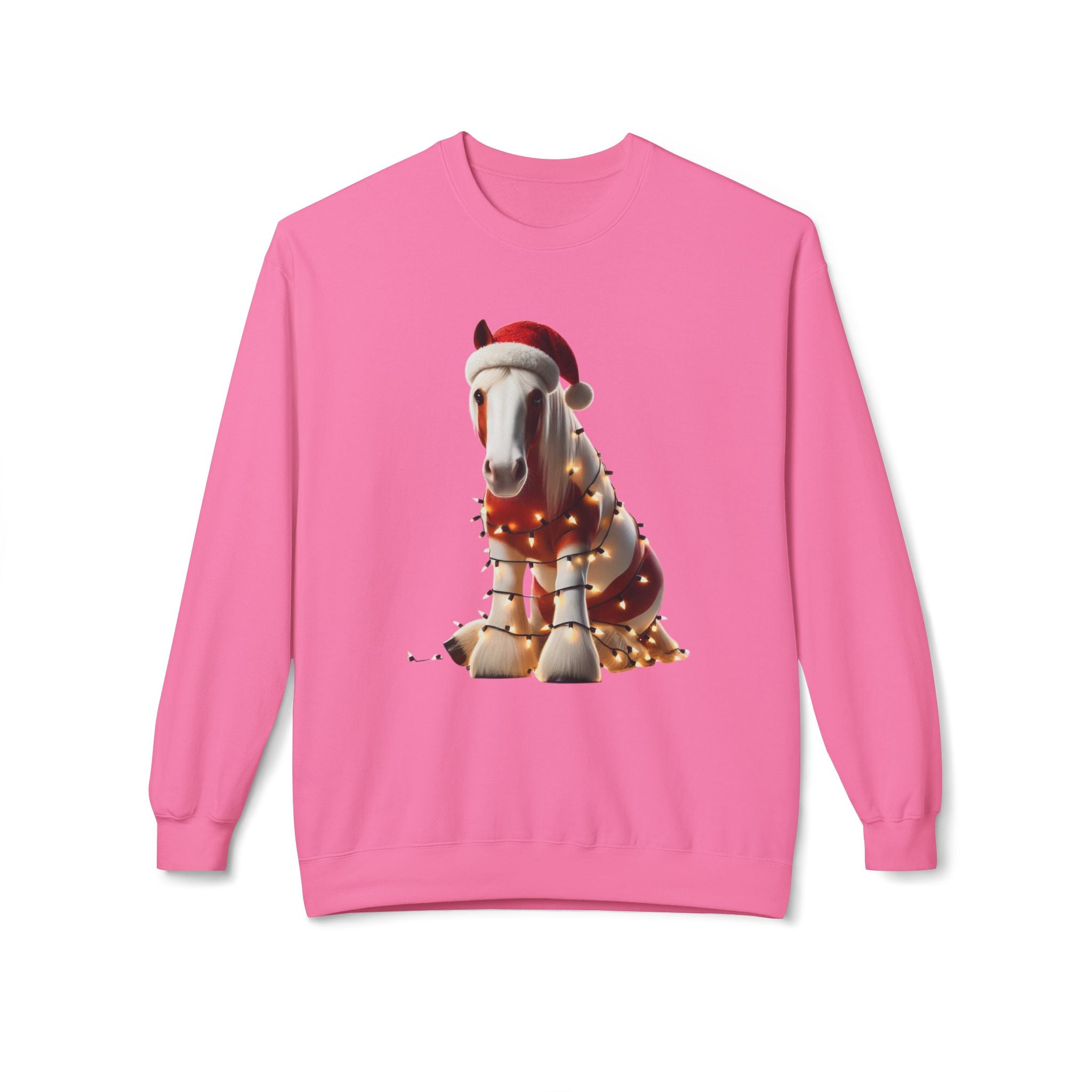 Paint Horse Festivities - Unisex Midweight Softstyle Fleece Crewneck Sweatshirt