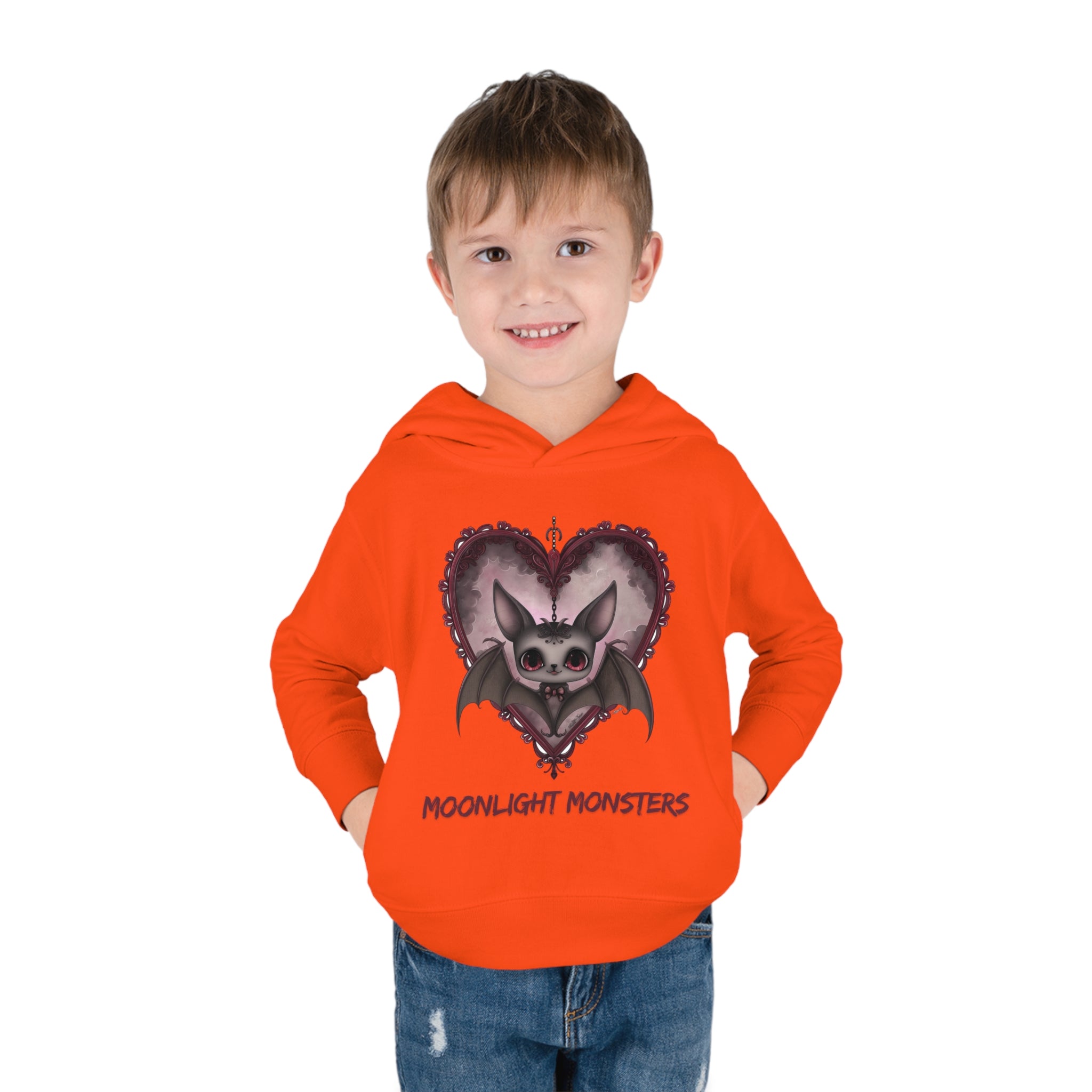 Moonlight Monsters Toddler Halloween Hoodie - Soft & Cozy Pullover for Little Ghouls!