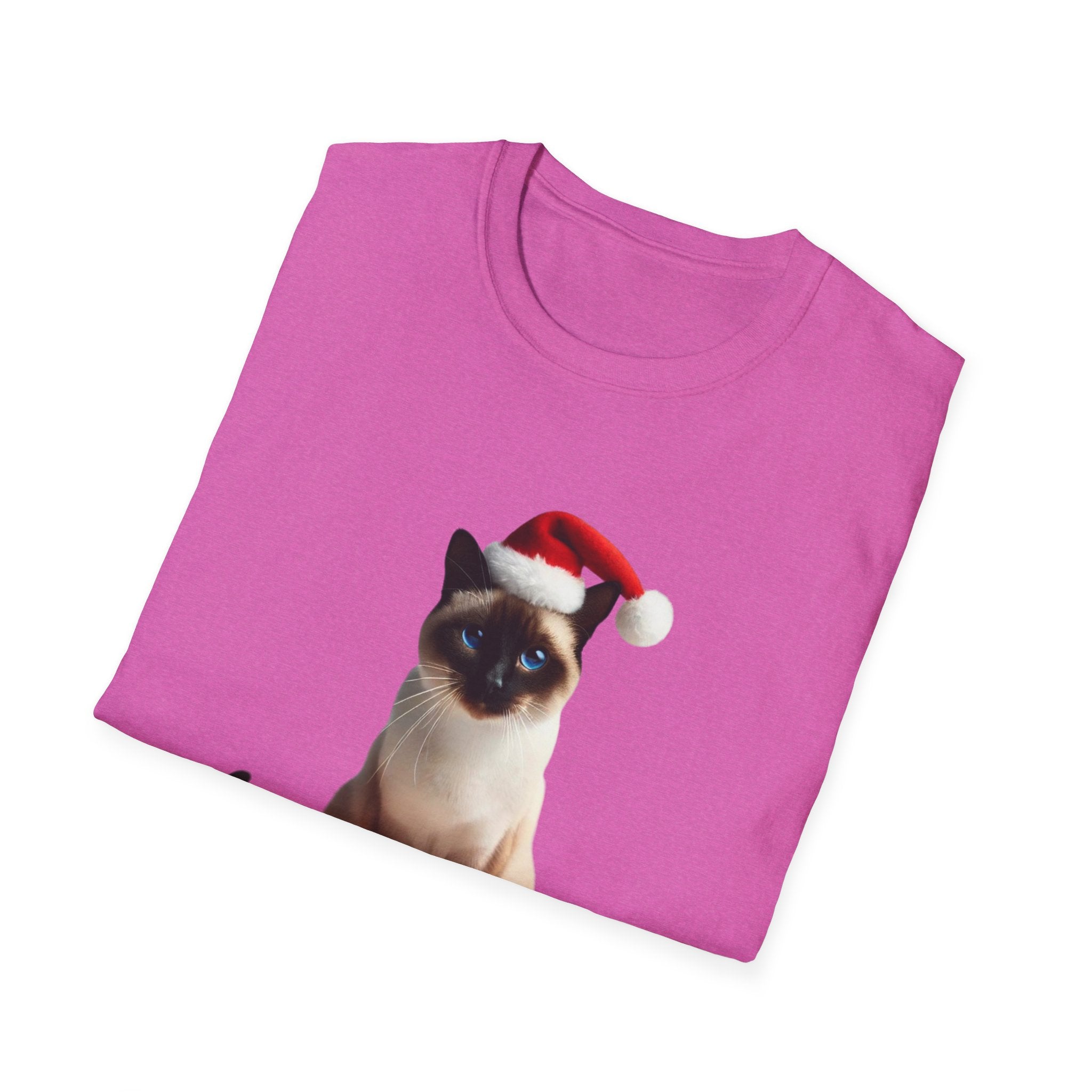 Holiday Siamese Cat - Unisex Softstyle T-Shirt