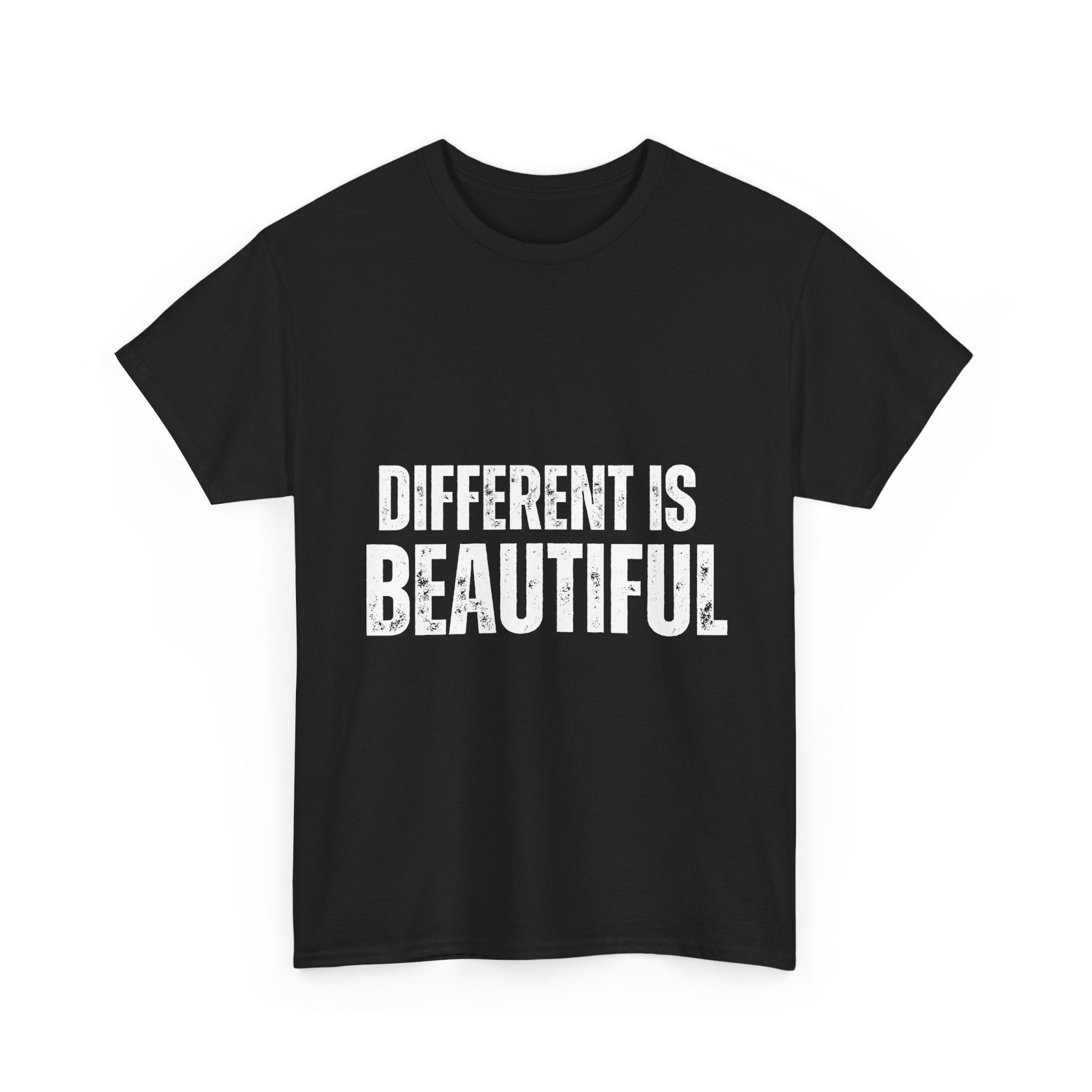 Different is Beautiful Unisex Tee, Inspirational Quote Shirt, Graphic T-Shirt, Unique Gift, Cotton Top