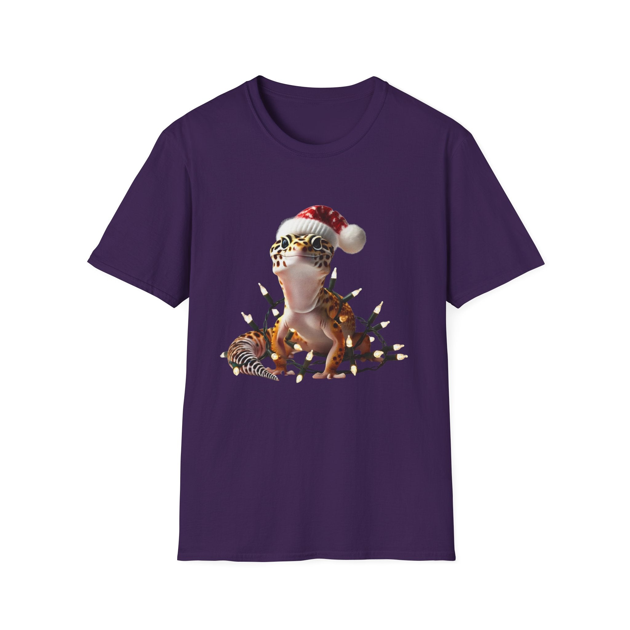 XMas Gecko Glow - Unisex Softstyle T-Shirt