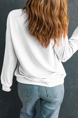 Football Round Neck Long Sleeve Sweatshirt