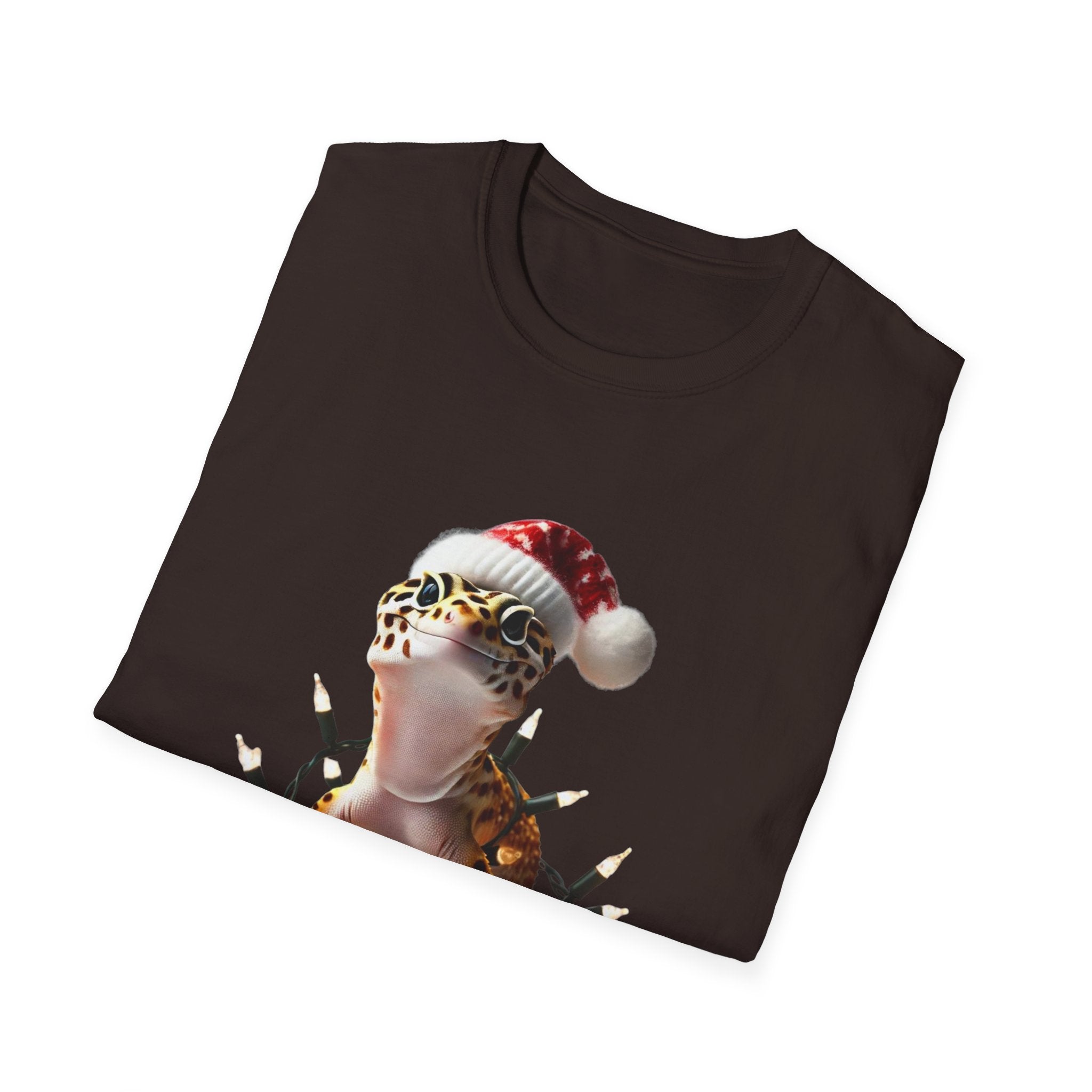 XMas Gecko Glow - Unisex Softstyle T-Shirt