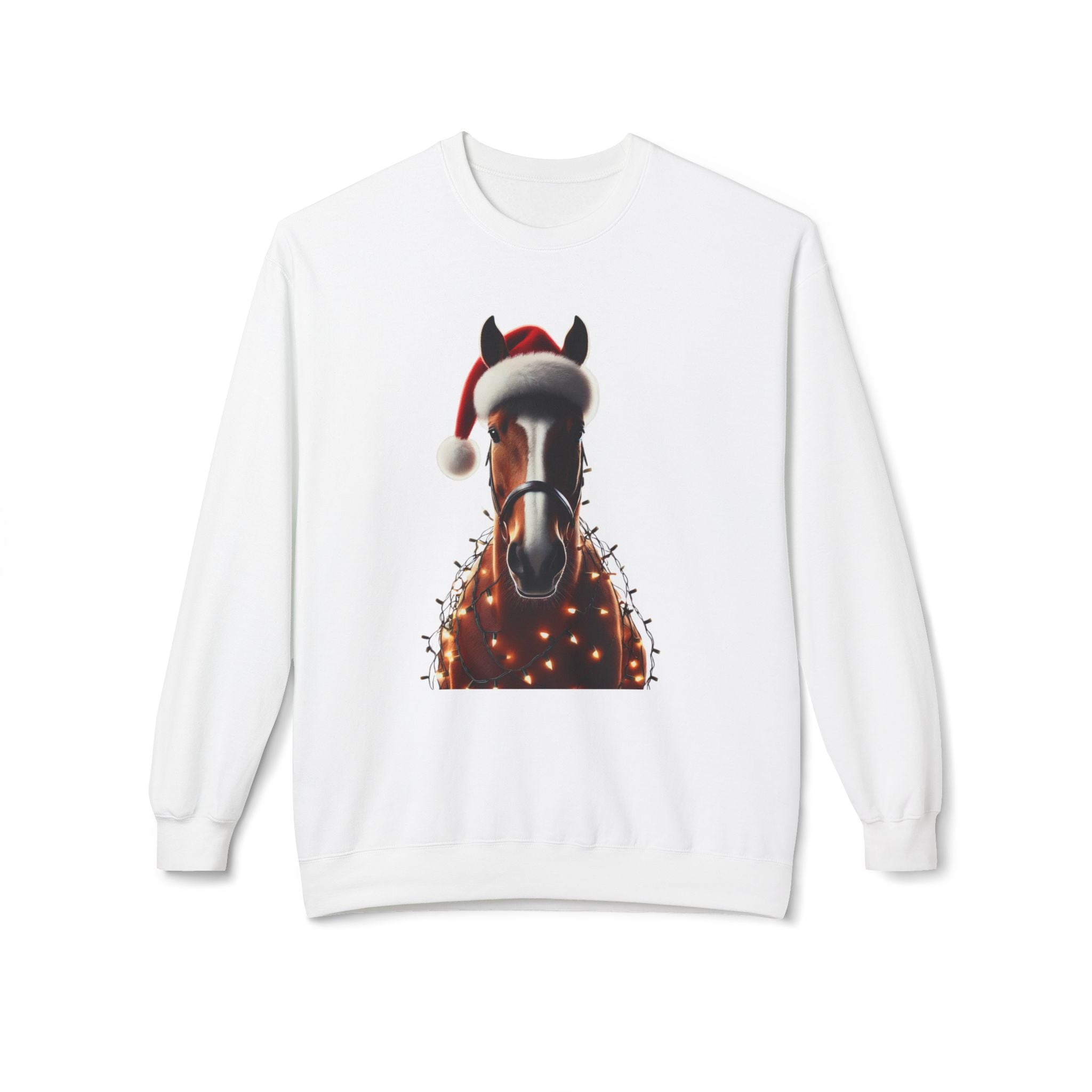 Holiday Quarter Horse - Unisex Midweight Softstyle Fleece Crewneck Sweatshirt