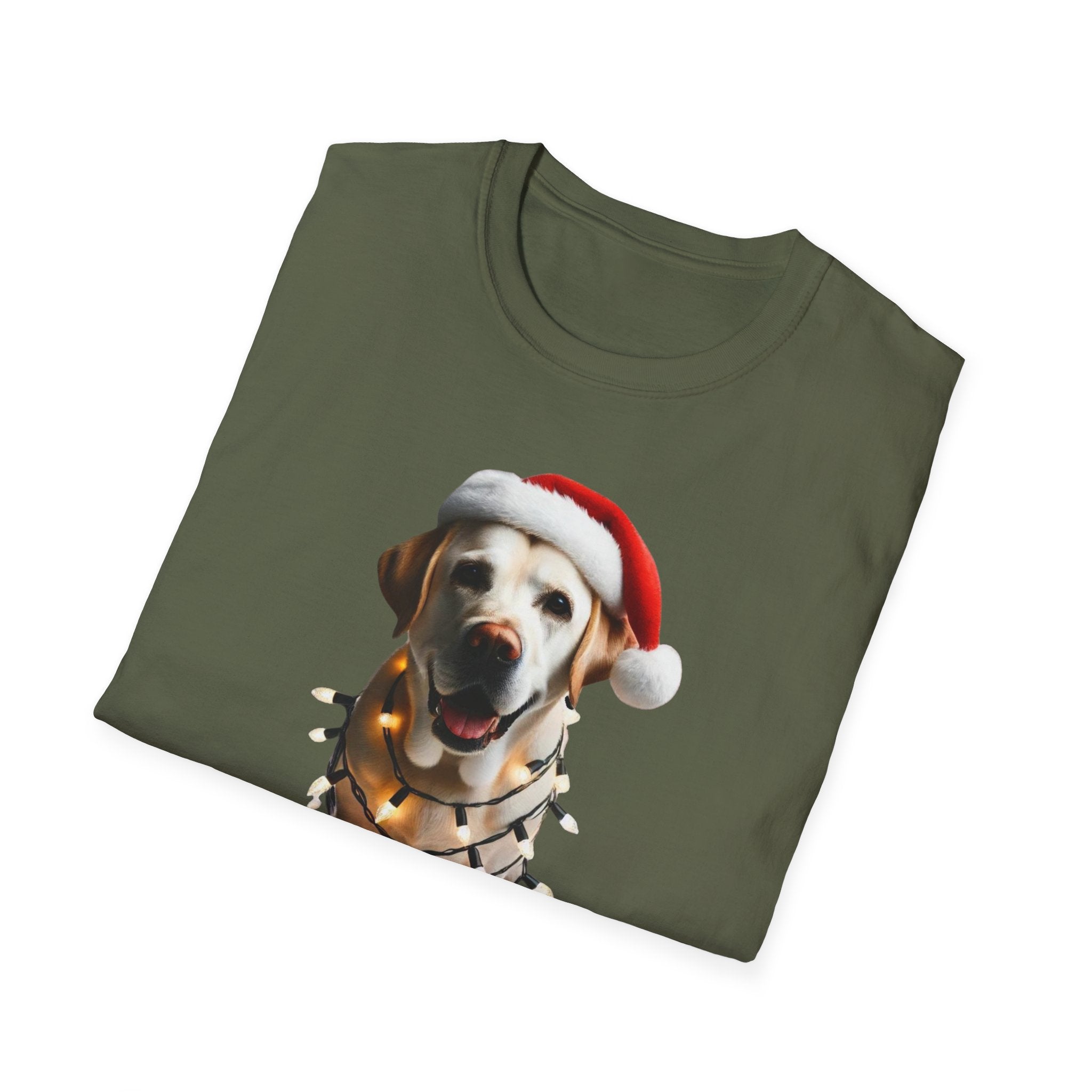 Merry XMas Labrador - Unisex Softstyle T-Shirt