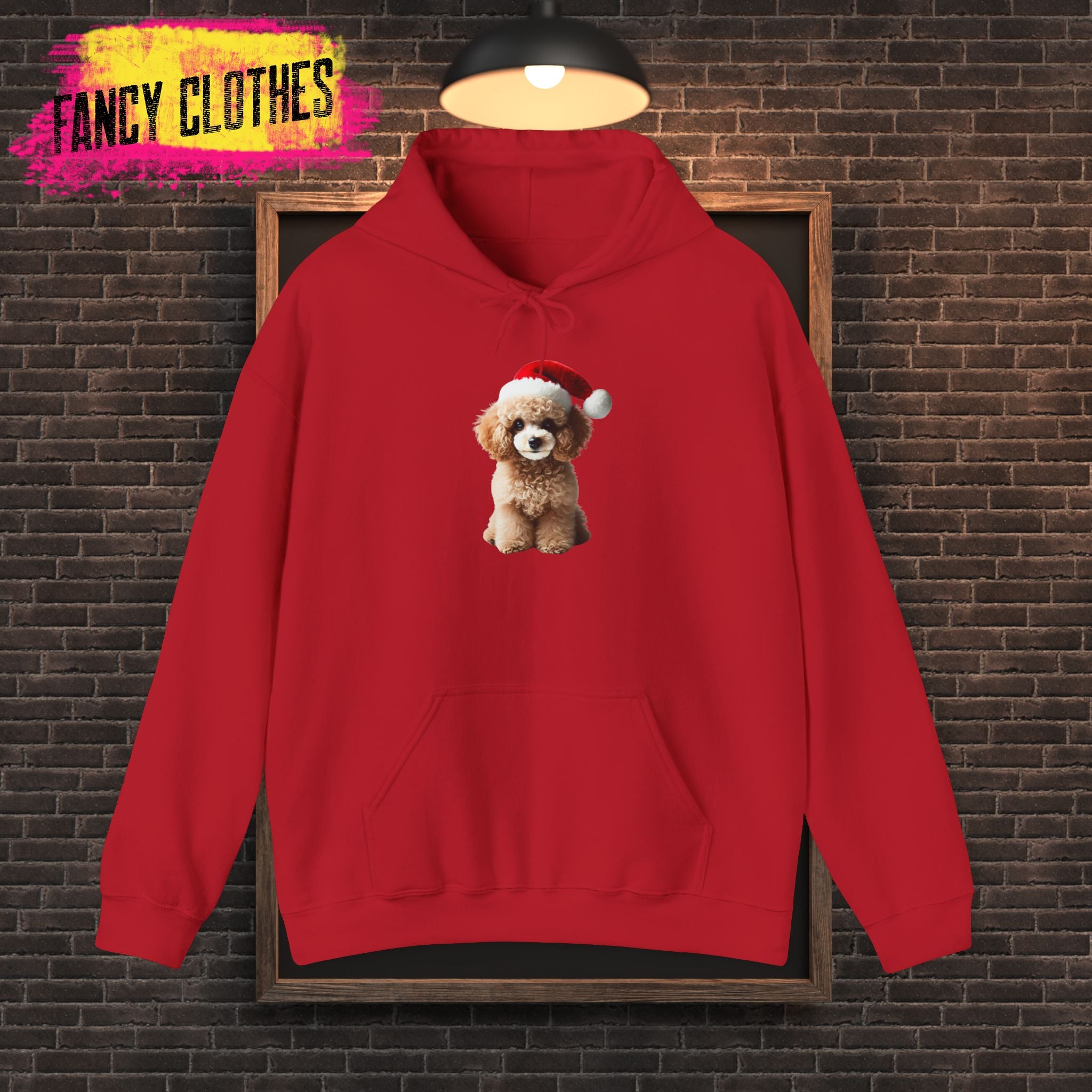 Christmas Poodle Hoodie - Unisex