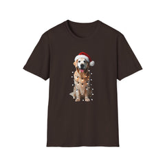 Golden Retriever Christmas Cheer - Unisex Softstyle T-Shirt