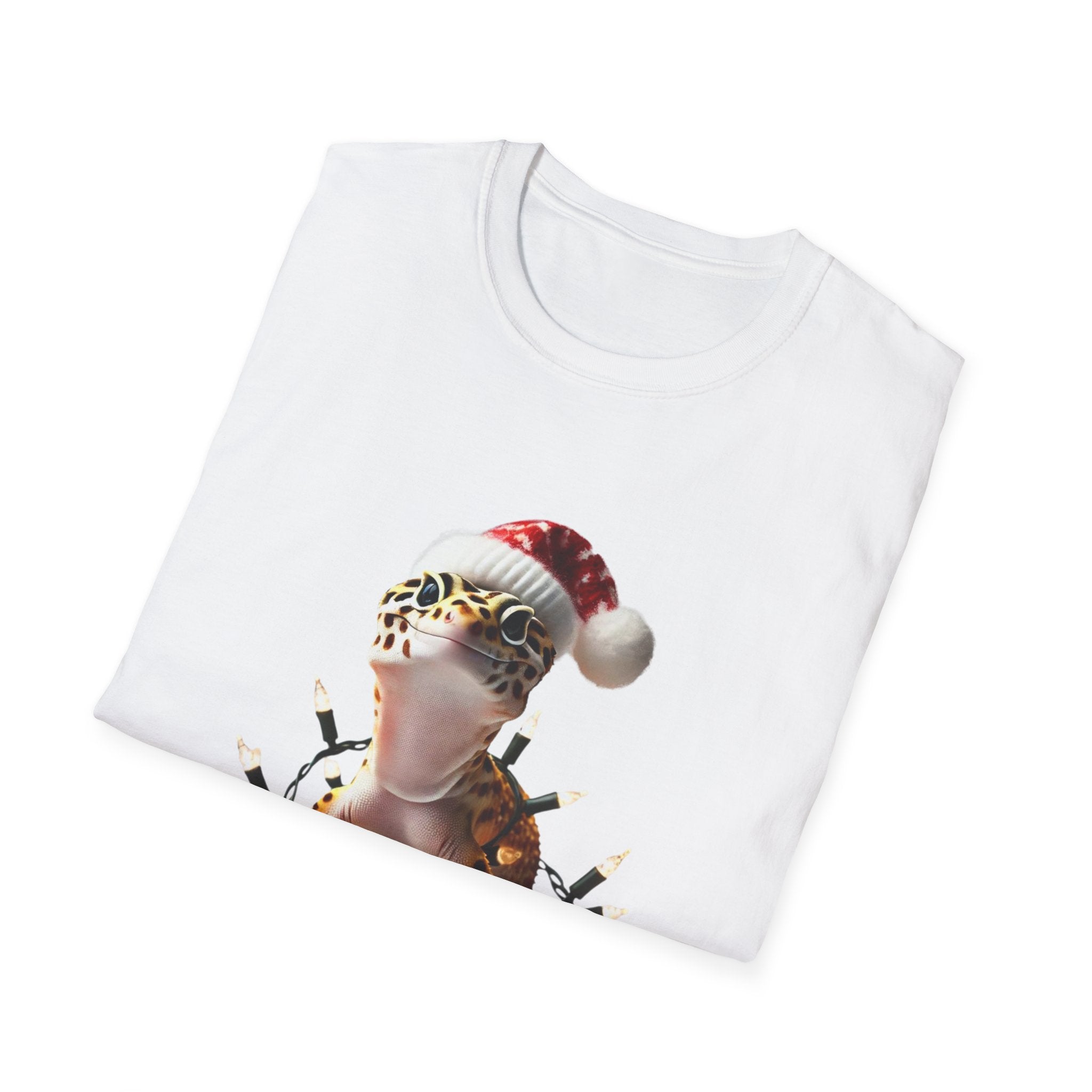 XMas Gecko Glow - Unisex Softstyle T-Shirt