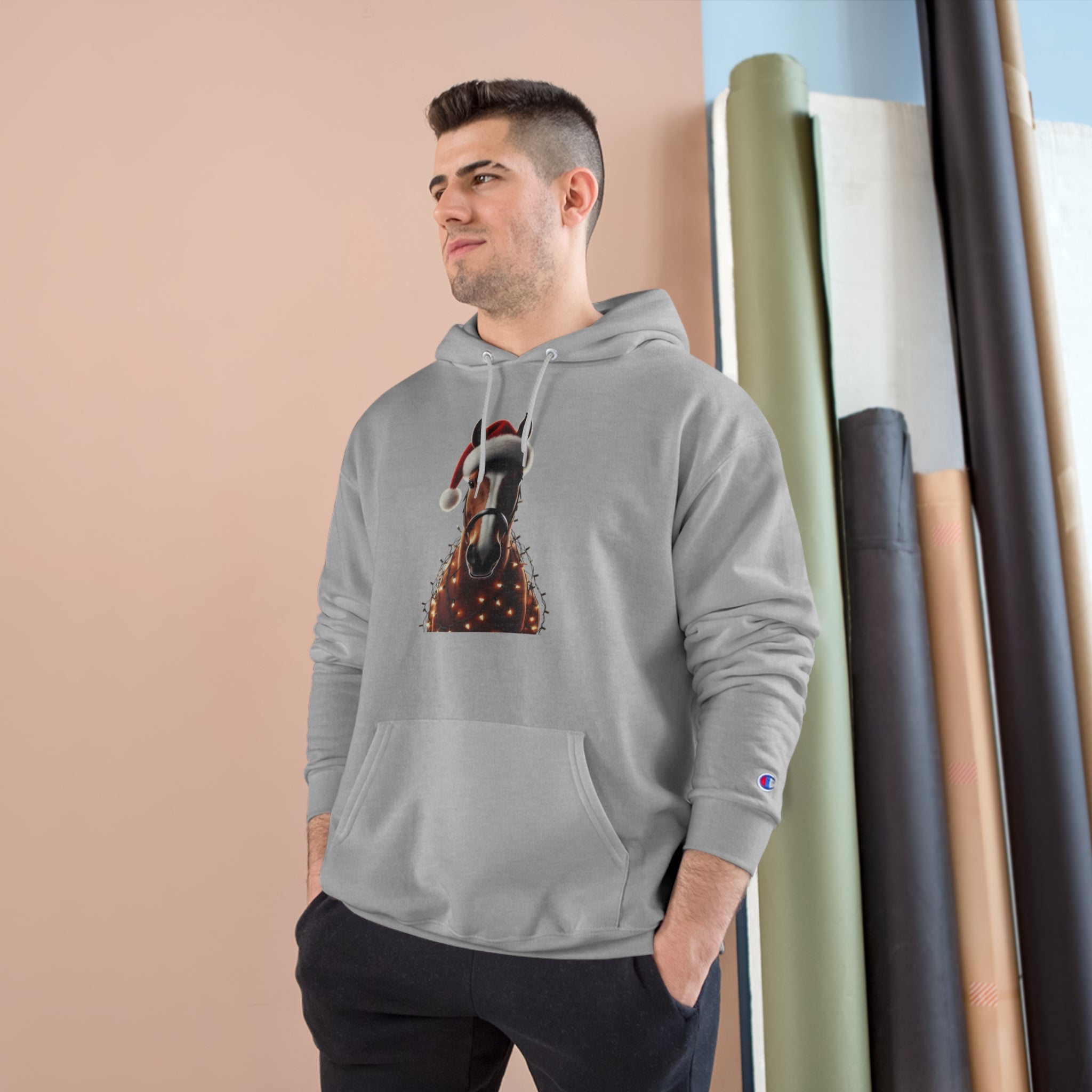 Holiday Quarter Horse - Champion Hoodie