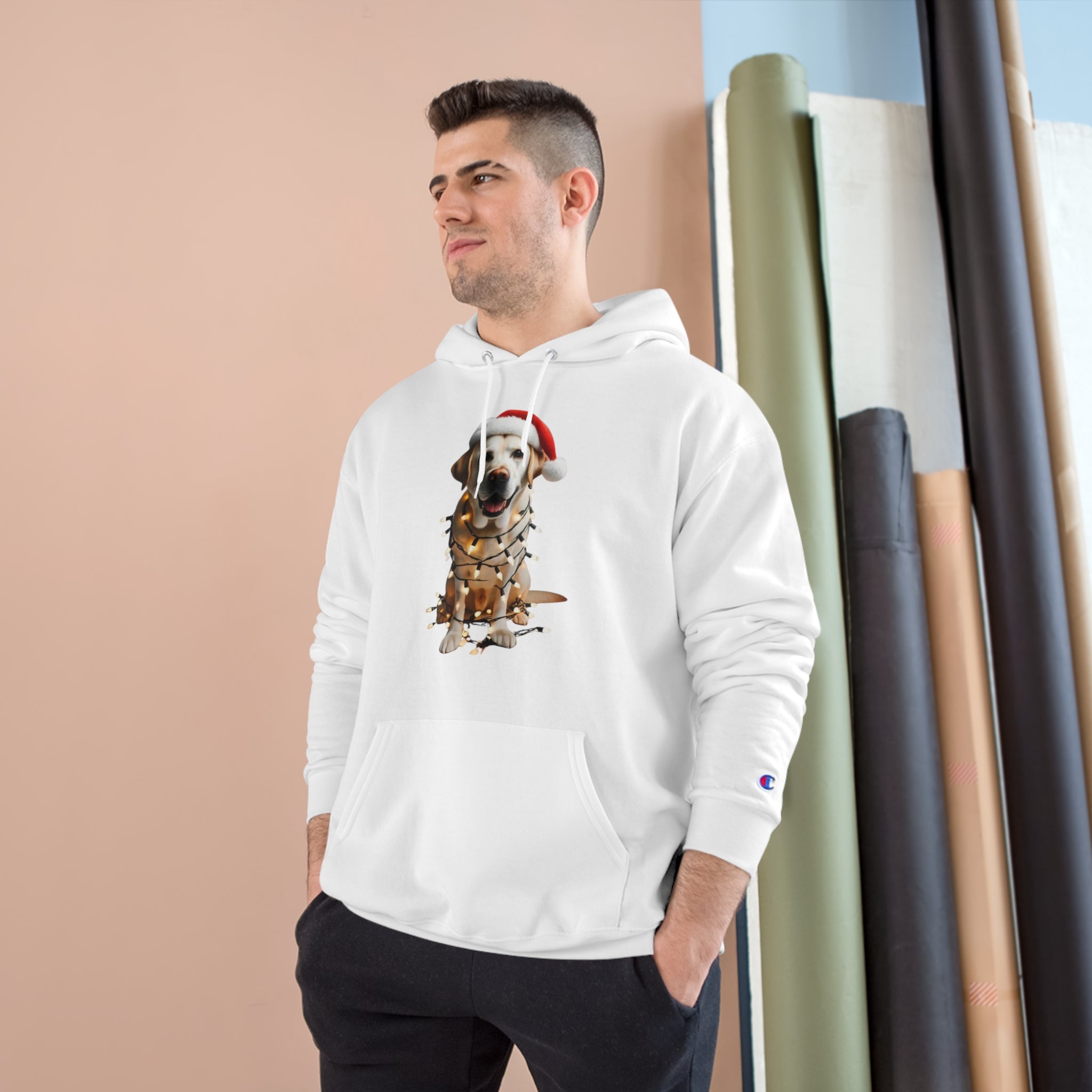 Merry XMas Labrador - Champion Hoodie