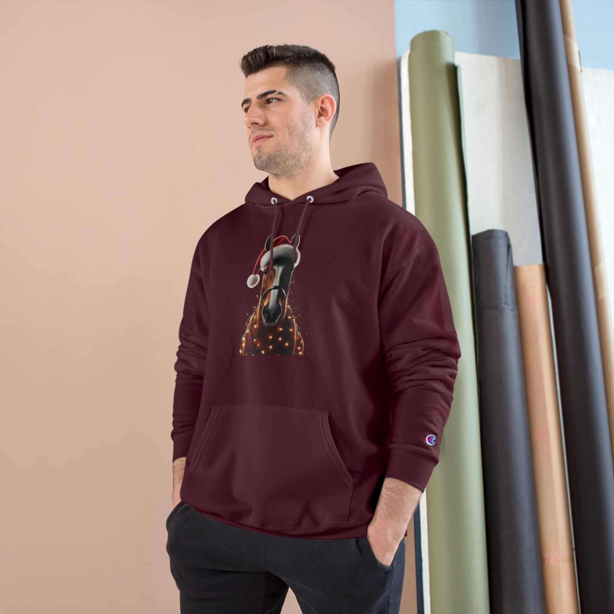 Holiday Quarter Horse - Champion Hoodie