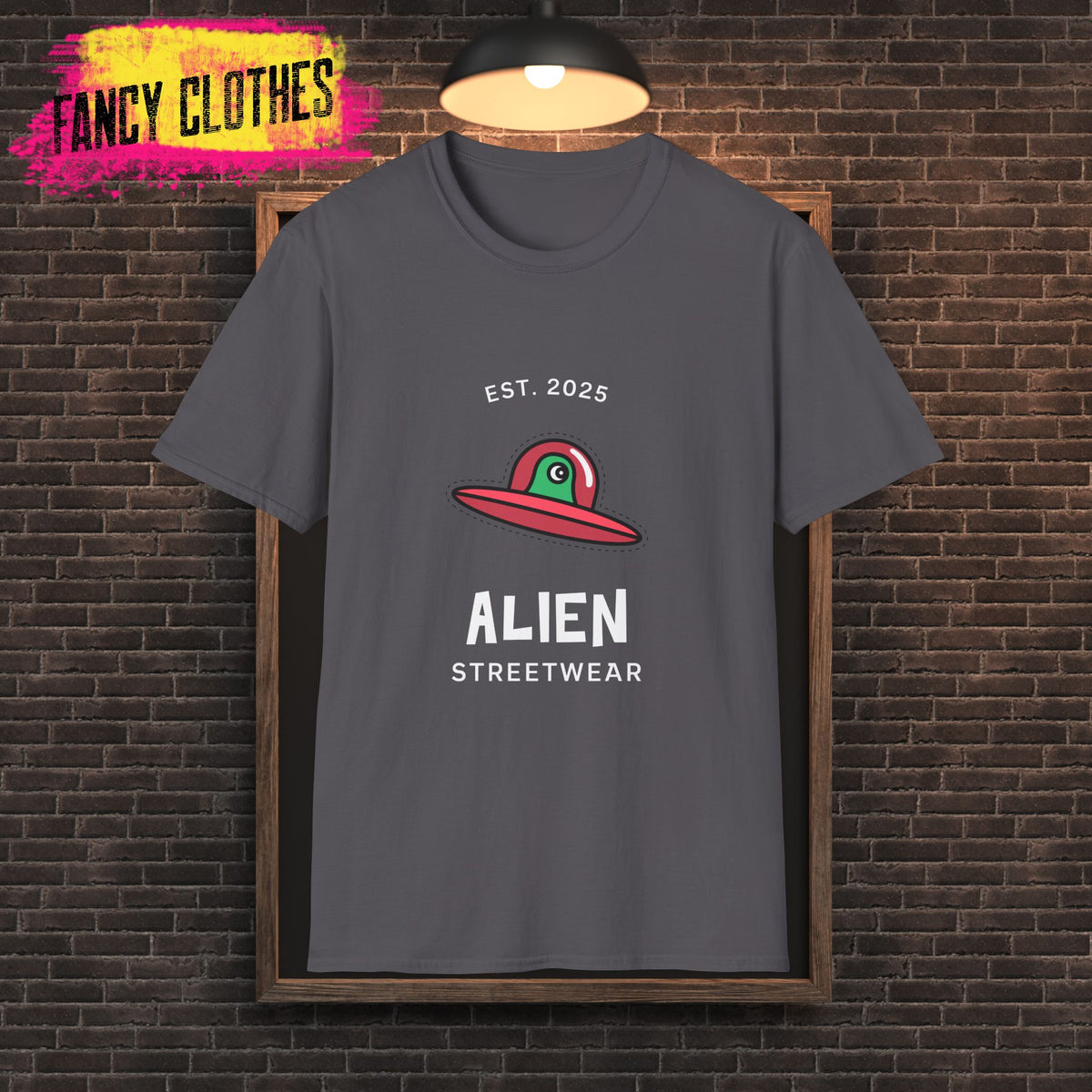 Alien Streetwear T-Shirt - Fun UFO Design - East Coast USA