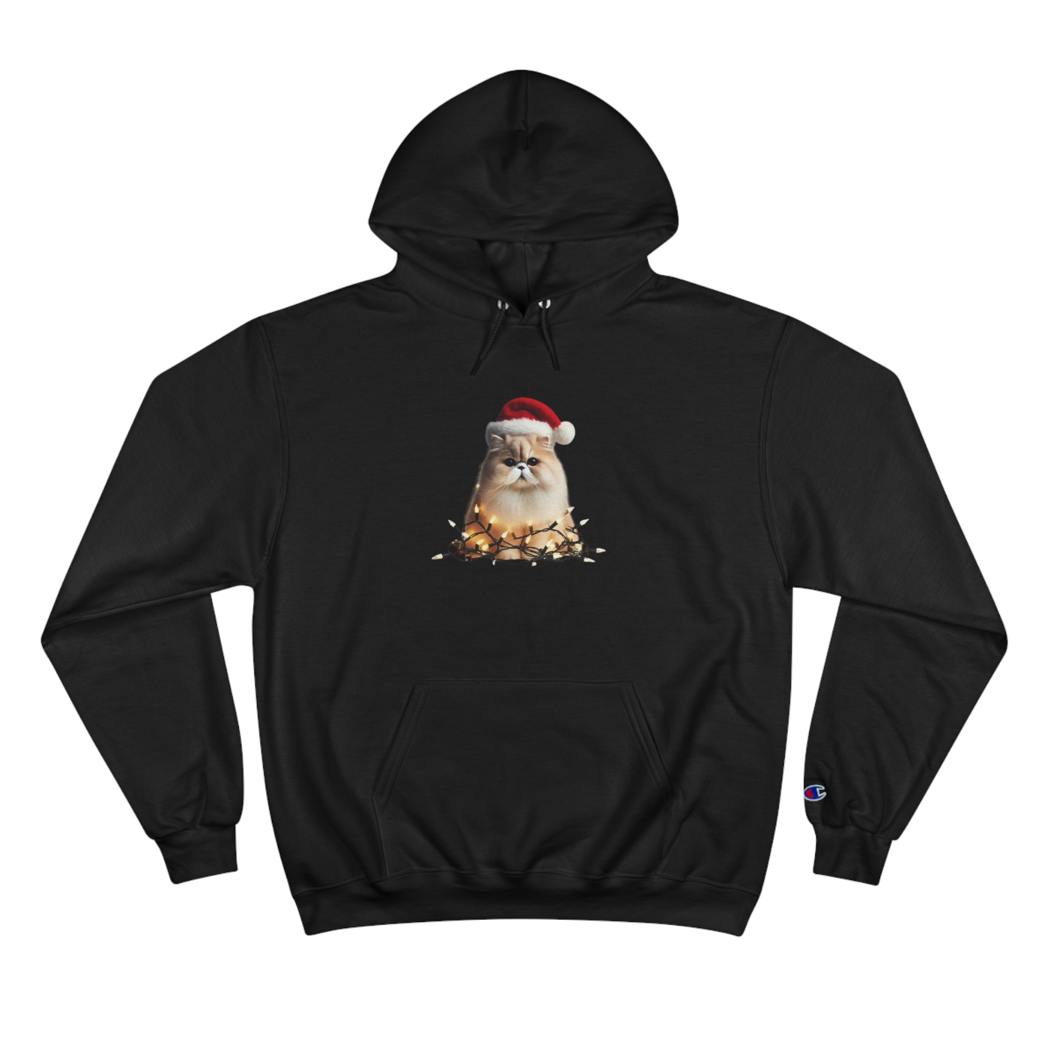 Christmas Persian Cat - Champion Hoodie