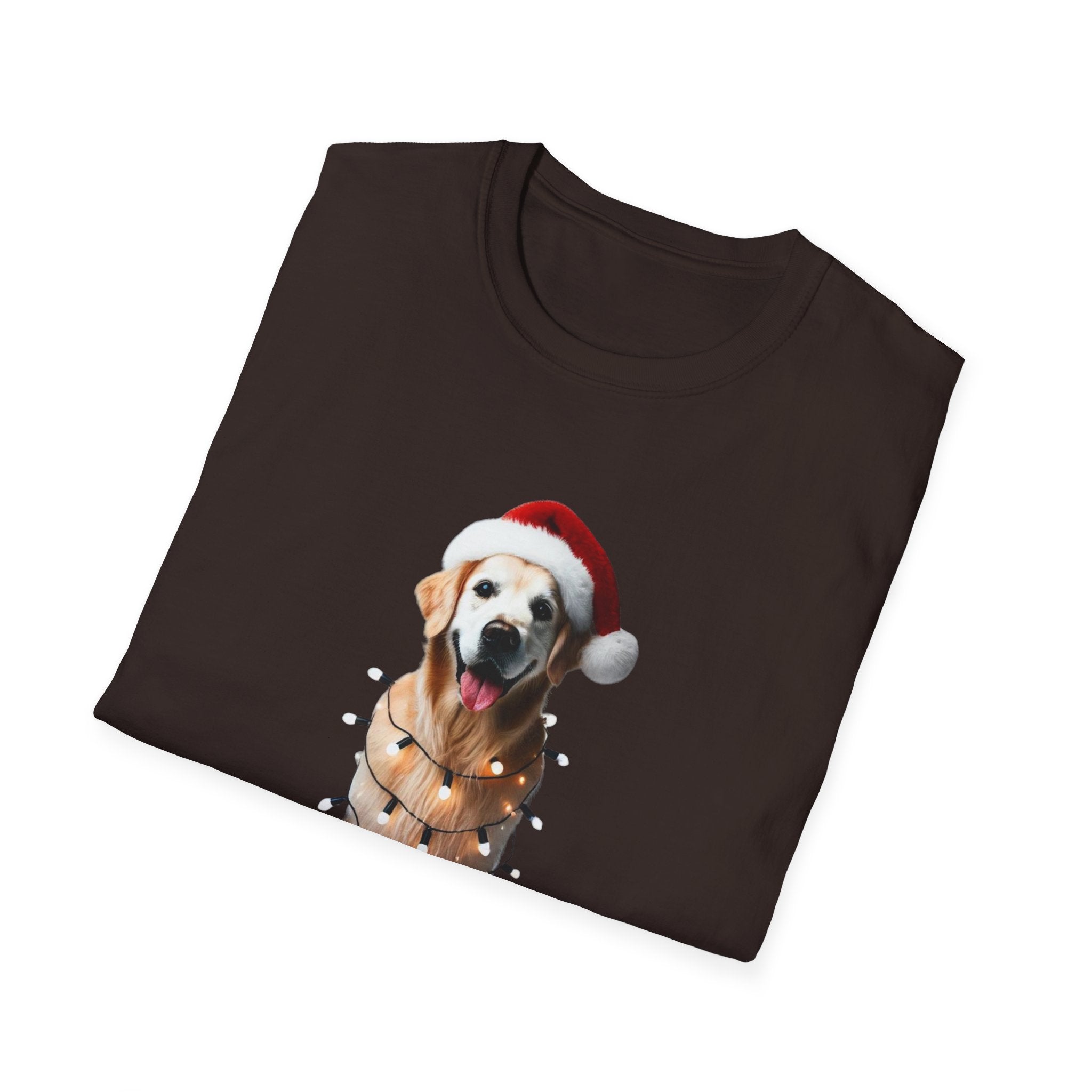 Golden Retriever Christmas Cheer - Unisex Softstyle T-Shirt