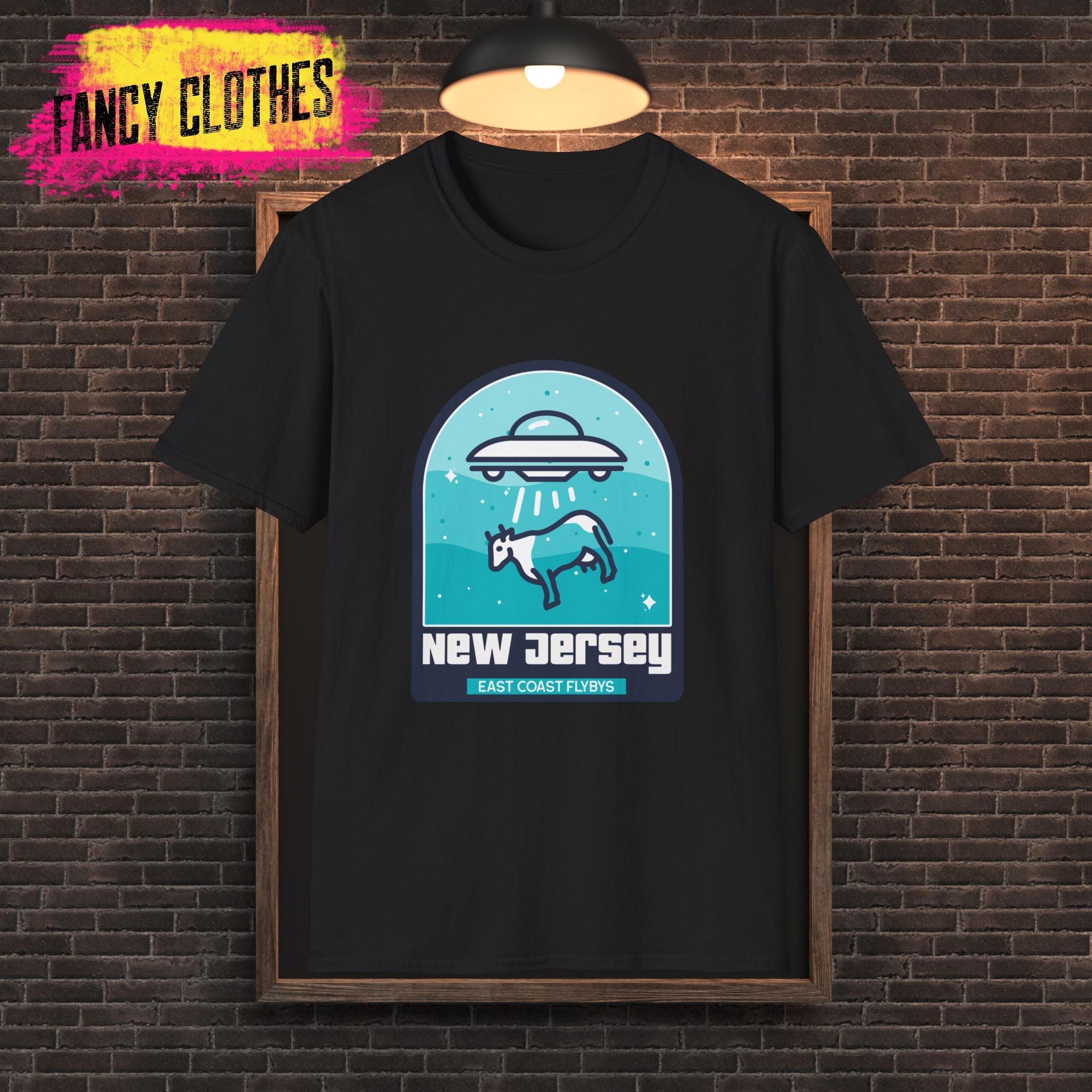 Unisex T-Shirt - New Jersey Fly By Aliens in the United States Design