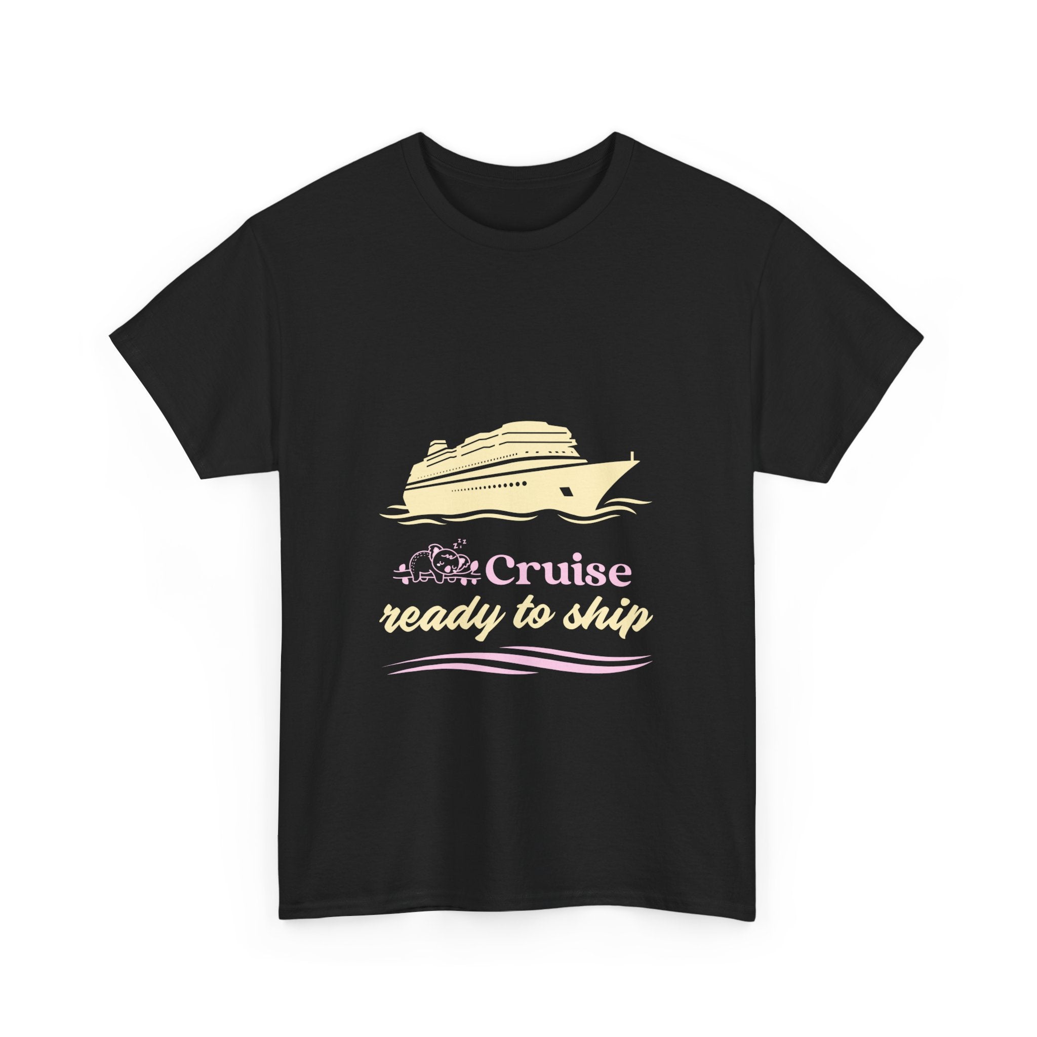 Funny Koala Cruise Unisex Tee, Ship Graphic T-Shirt, Travel Outfit, Vacation Shirt, Animal Lover Gift