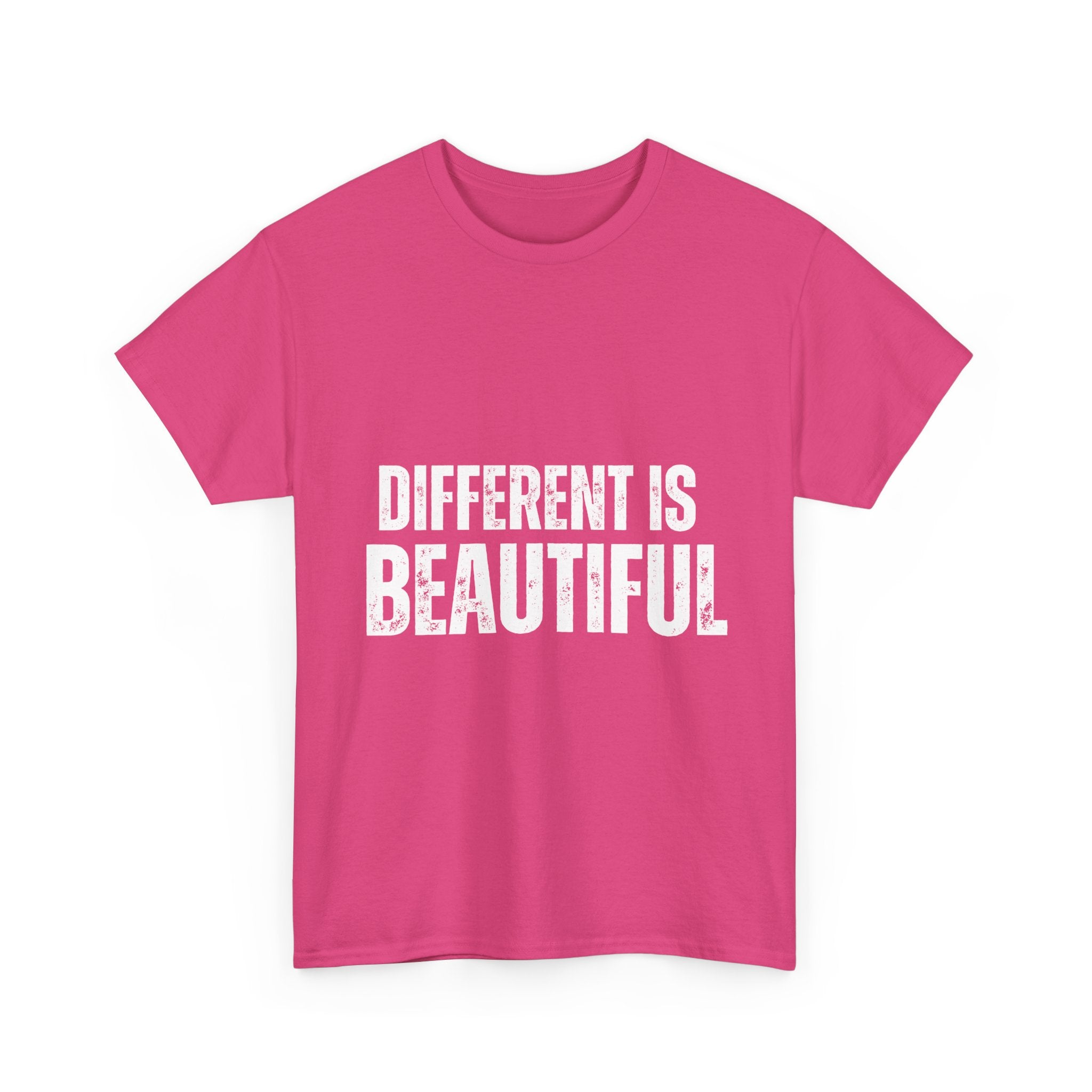 Different is Beautiful Unisex Tee, Inspirational Quote Shirt, Graphic T-Shirt, Unique Gift, Cotton Top