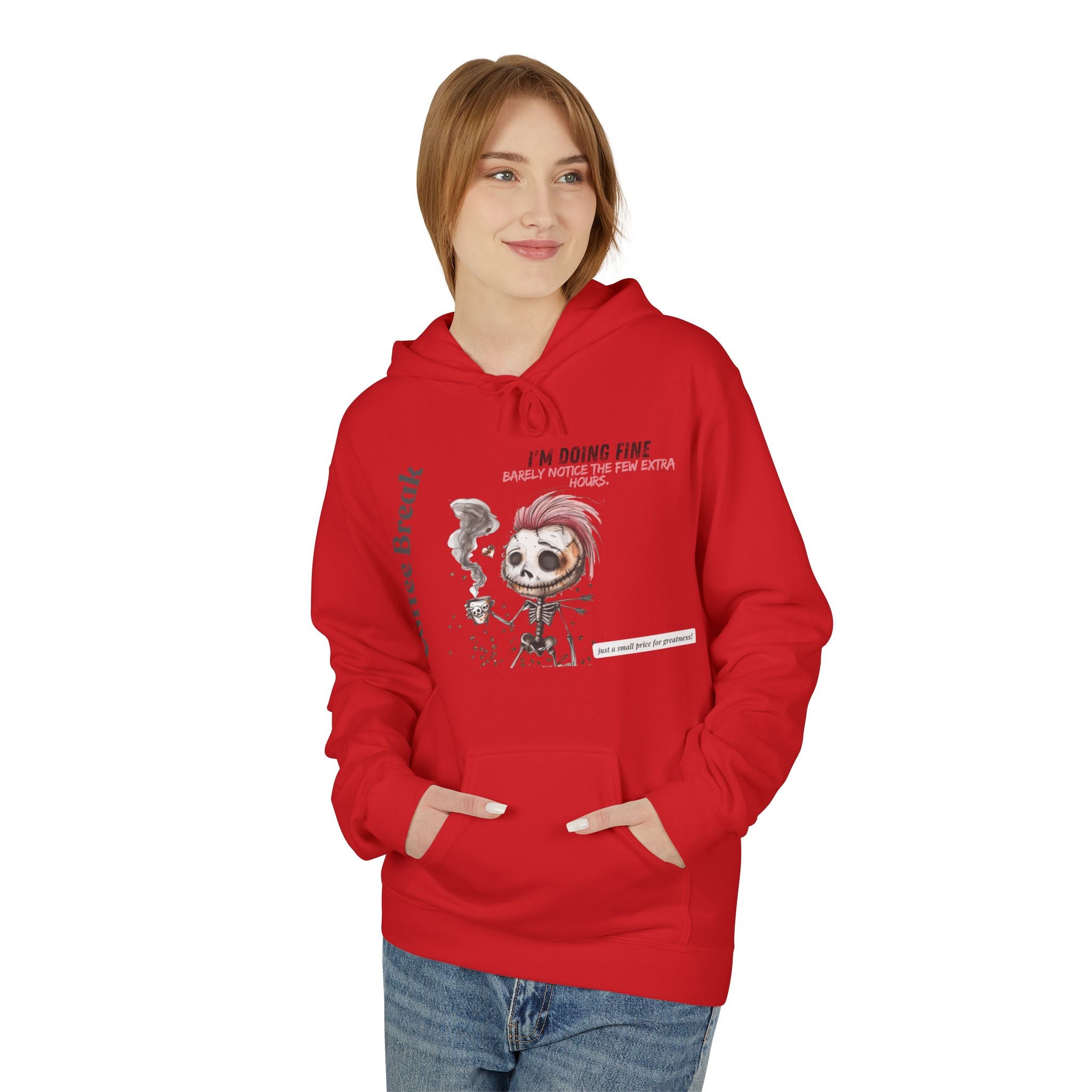 Unisex Midweight Softstyle Fleece Hoodie - Coffee Break