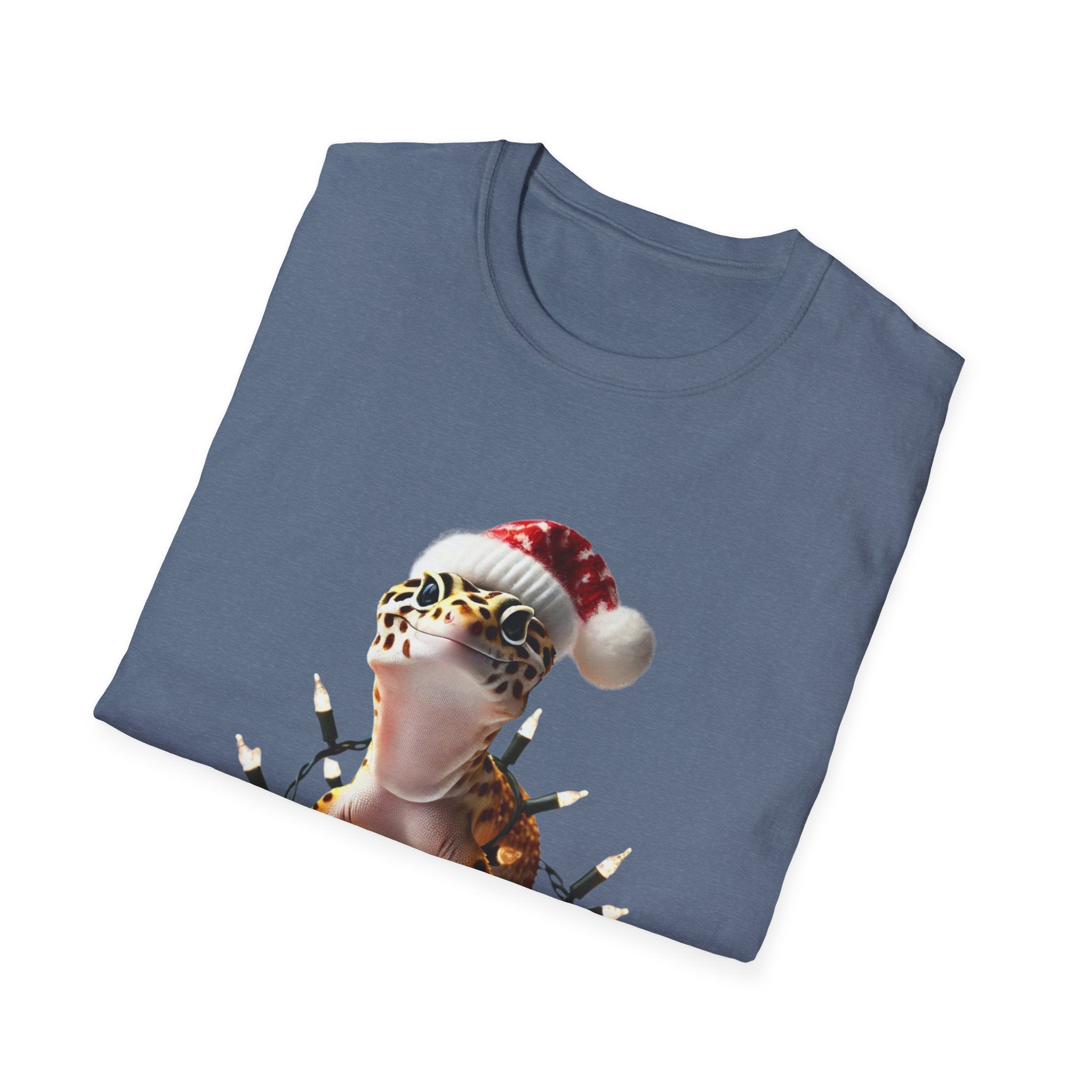 XMas Gecko Glow - Unisex Softstyle T-Shirt